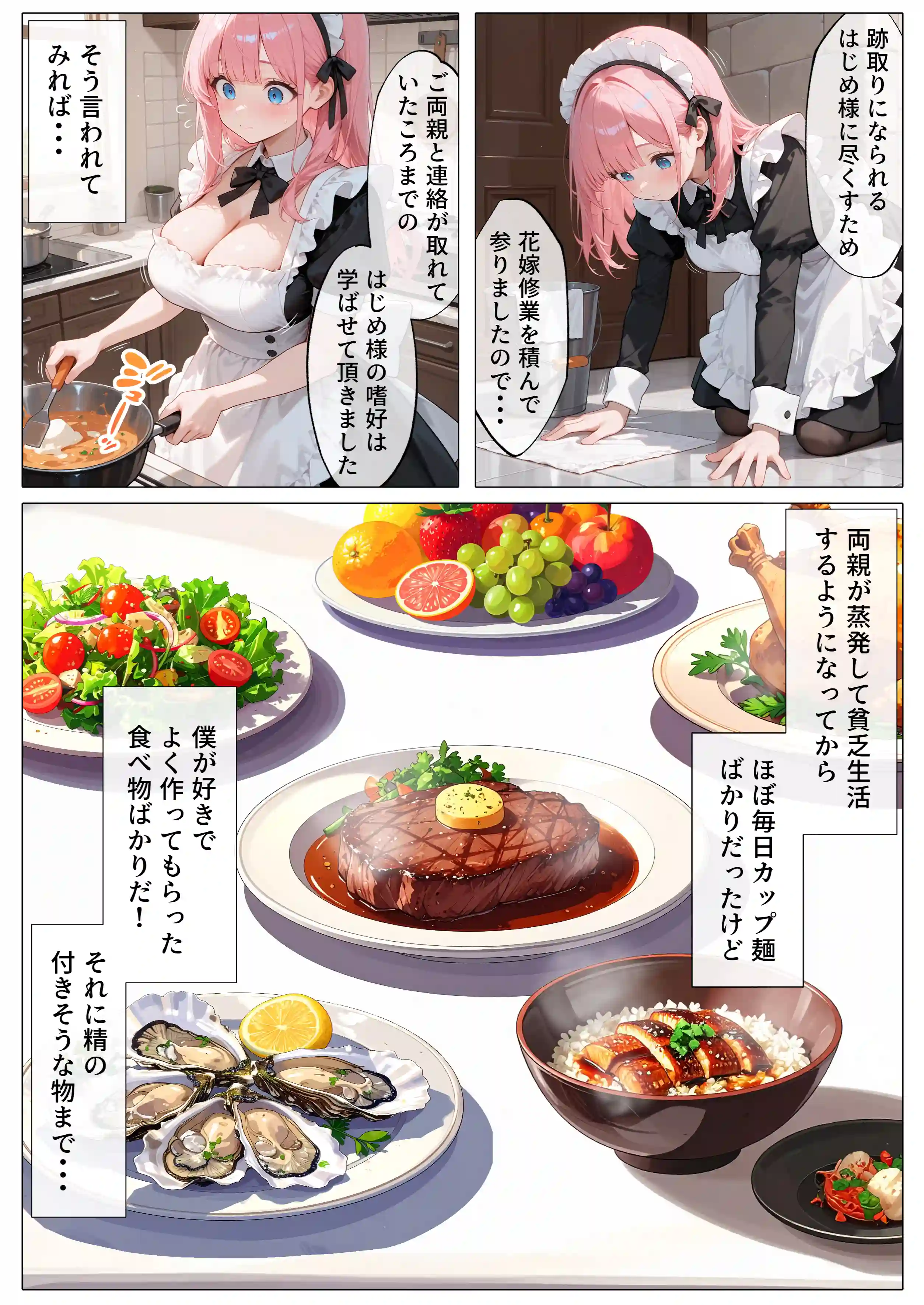 孕ませメイドの子作りご奉仕〜童貞で臭くて冴えないボクが突然世界一のお金持ちになった件〜VOL.1 - 058