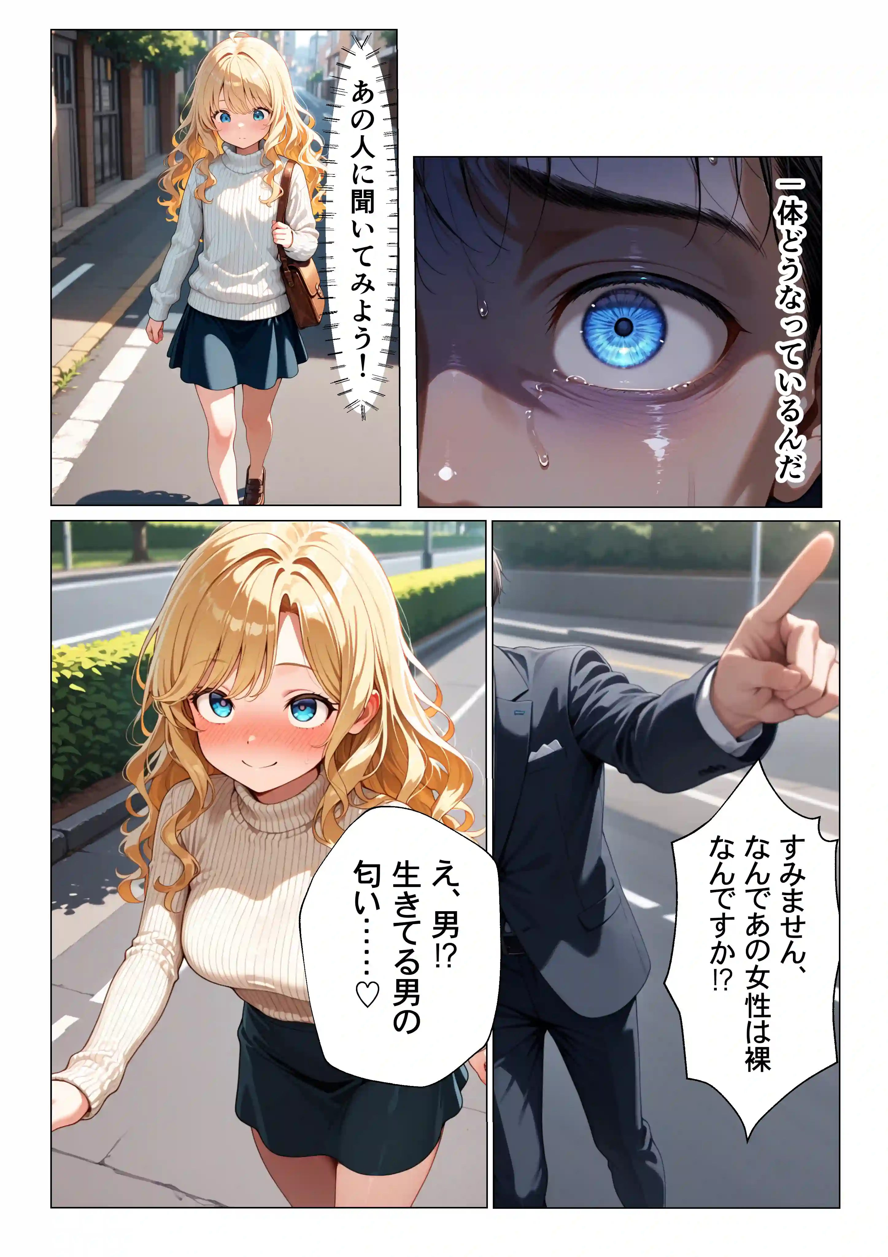 童貞男が異世界転生したら男1人しかいなくて無双した話 - 009