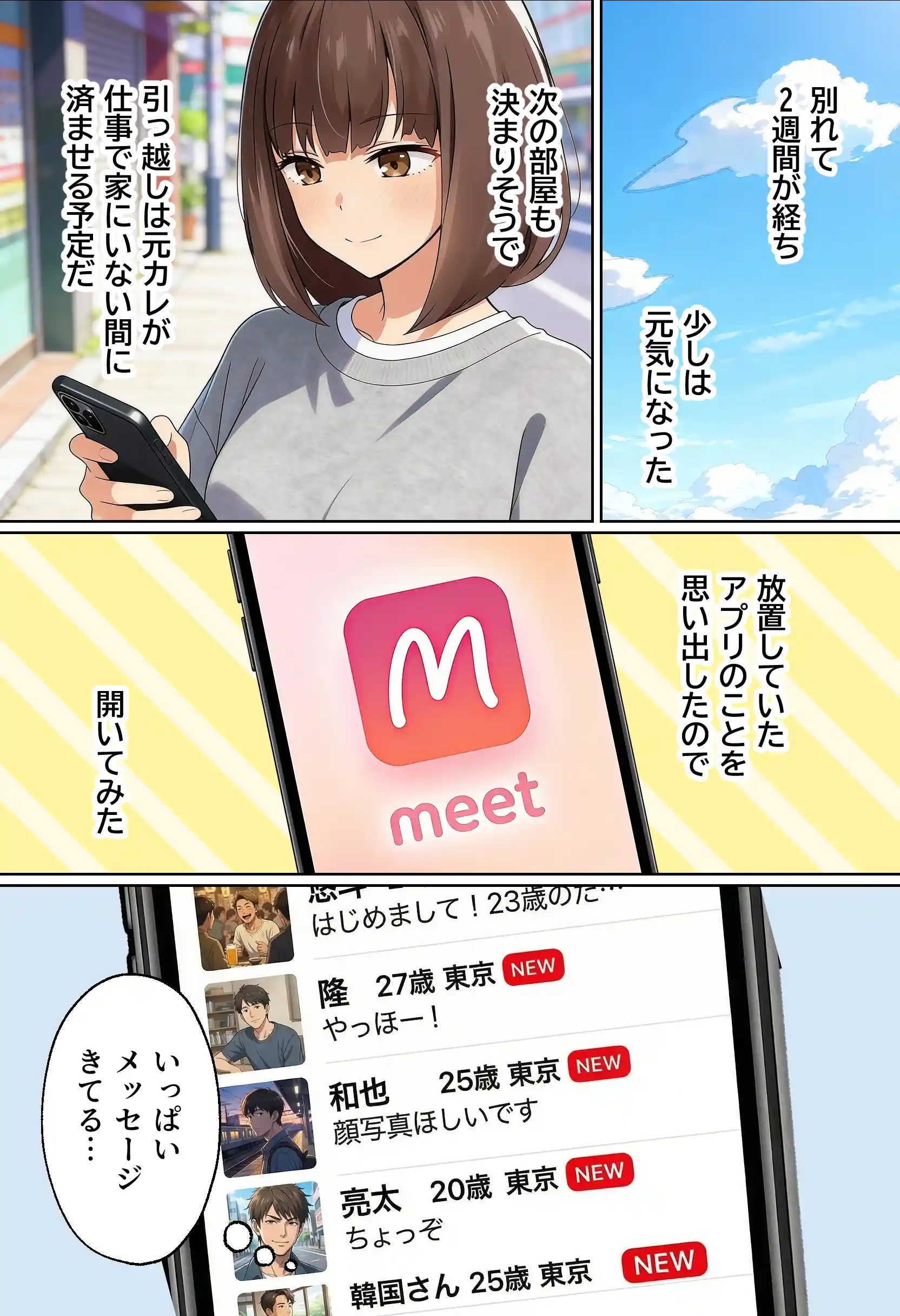 【実話】都合のいい女だったOL（23）がモラハラ彼氏から卒業して、マチアプで本命男を掴むまでwww - 024