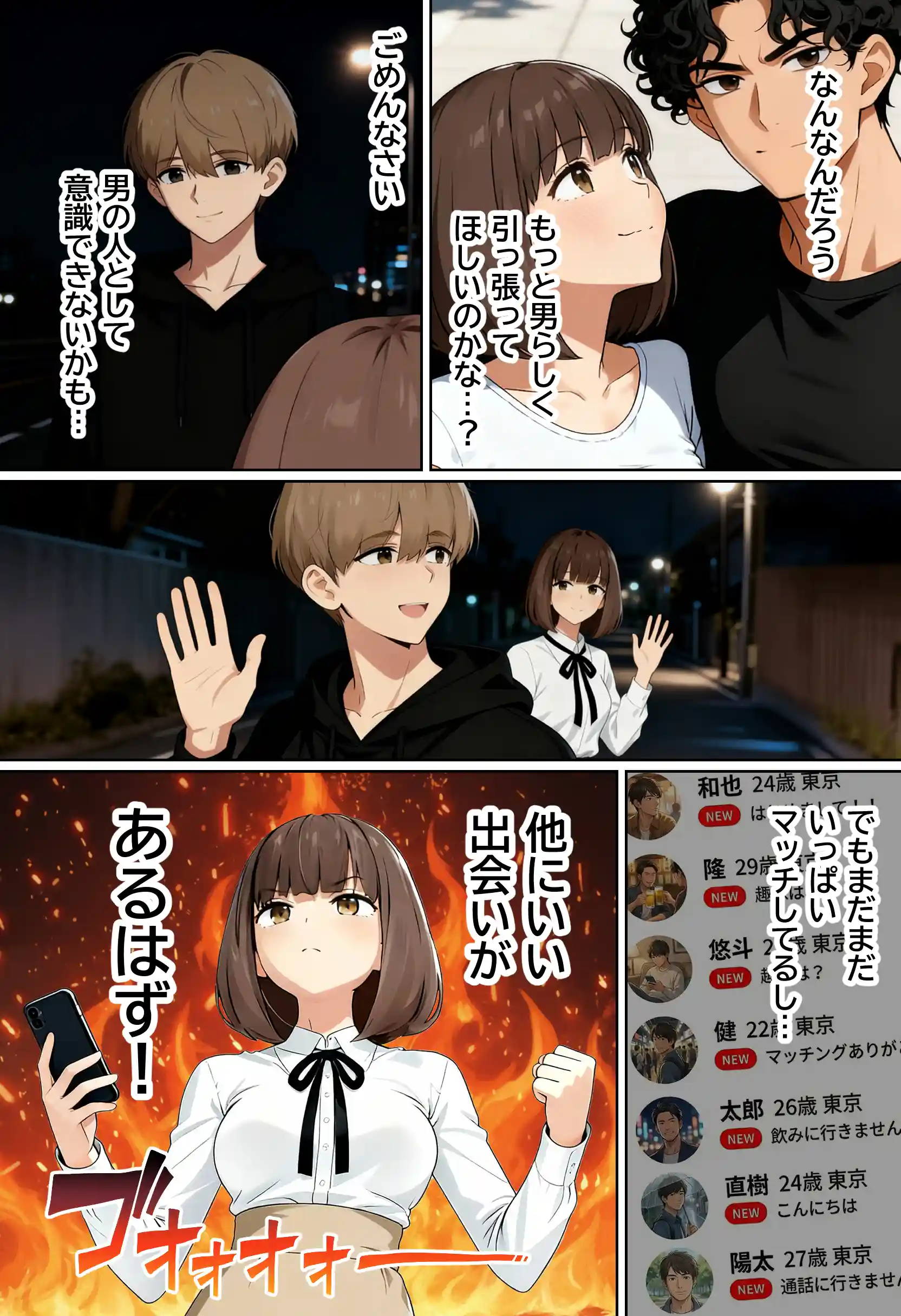 【実話】都合のいい女だったOL（23）がモラハラ彼氏から卒業して、マチアプで本命男を掴むまでwww - 034