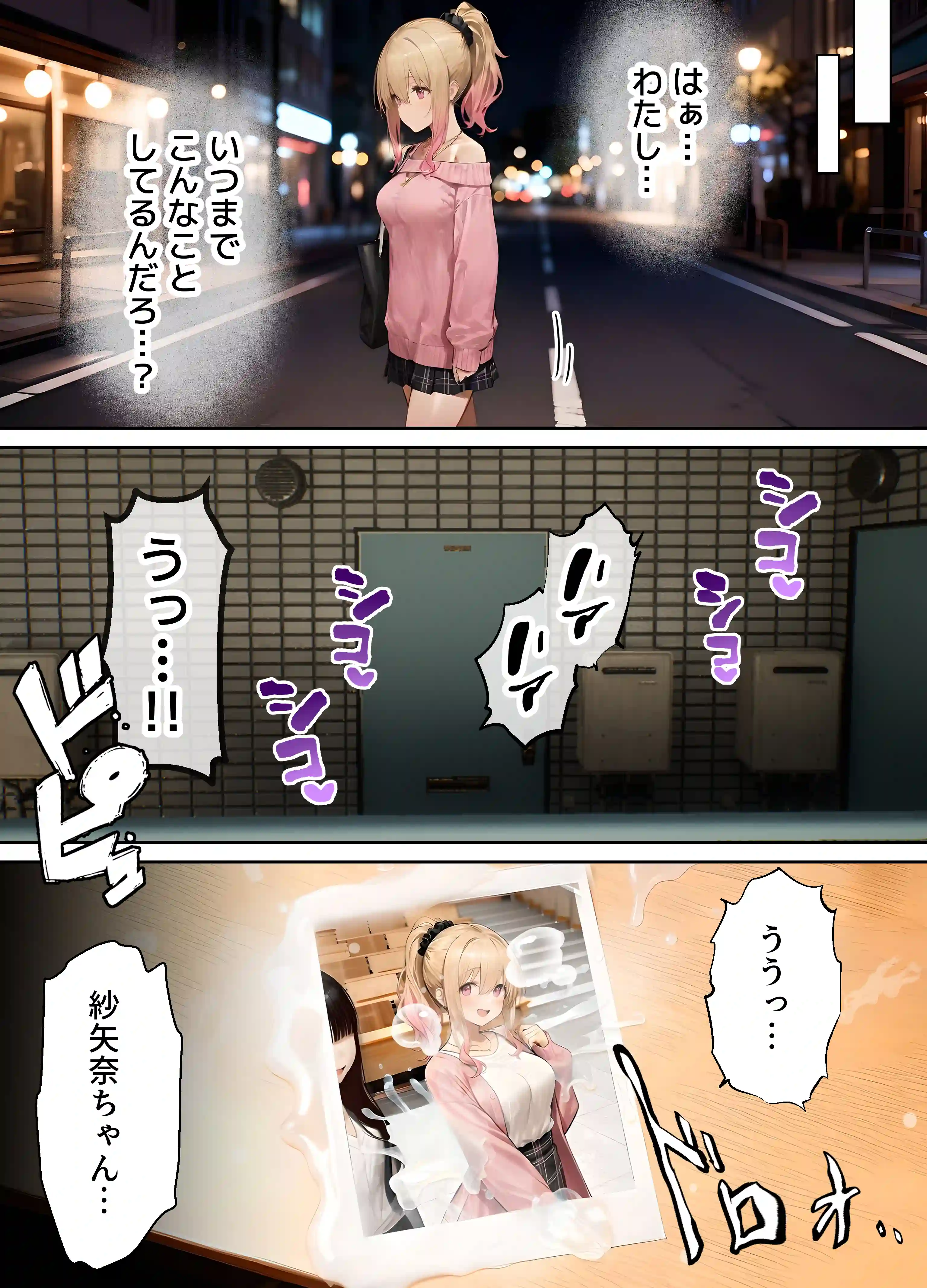 パパ活ホスト貢ぎギャル、陰キャ幼馴染に100万円で買収され巨根ちんぽにメス堕ちする - 018