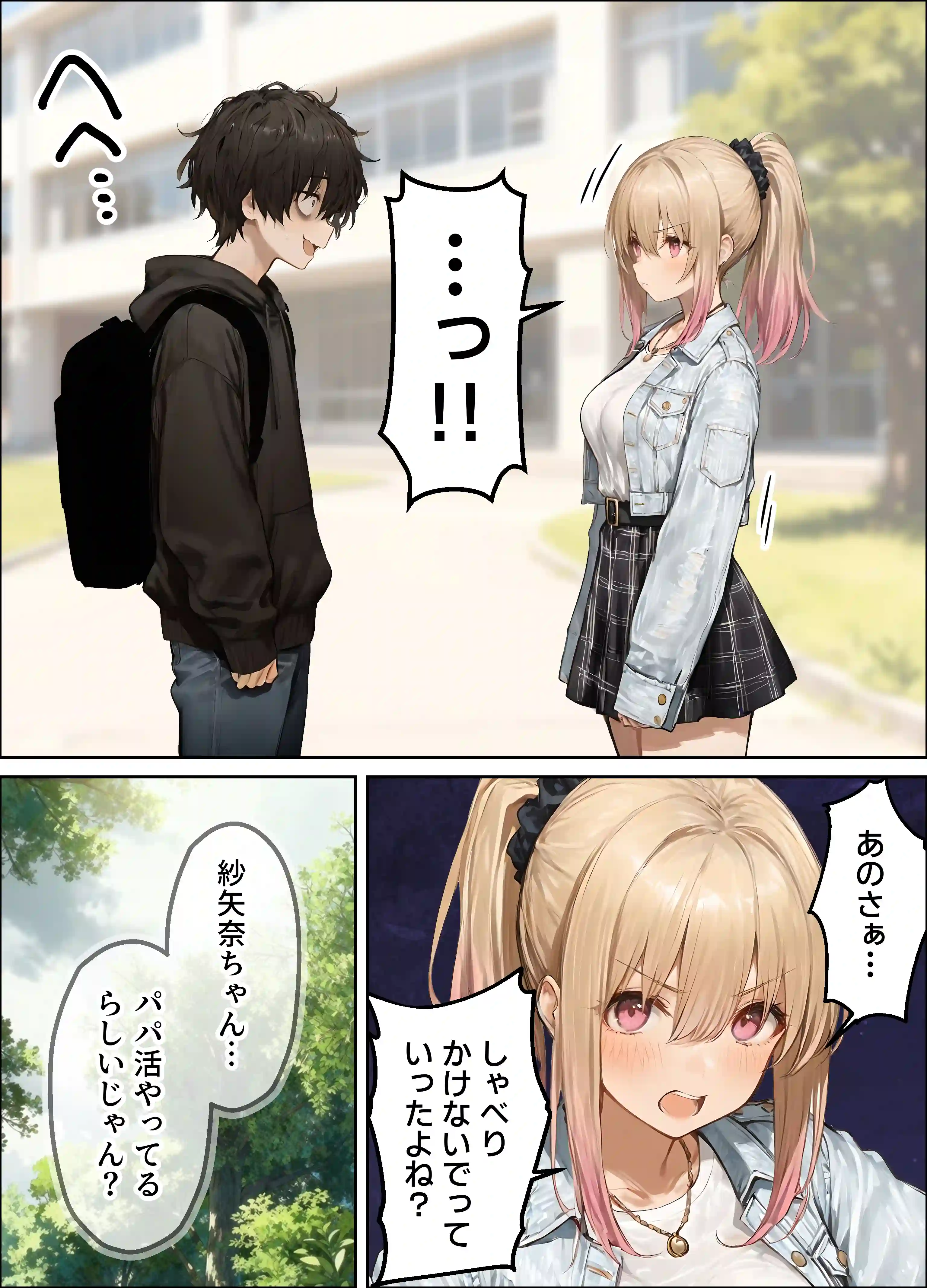 パパ活ホスト貢ぎギャル、陰キャ幼馴染に100万円で買収され巨根ちんぽにメス堕ちする - 022