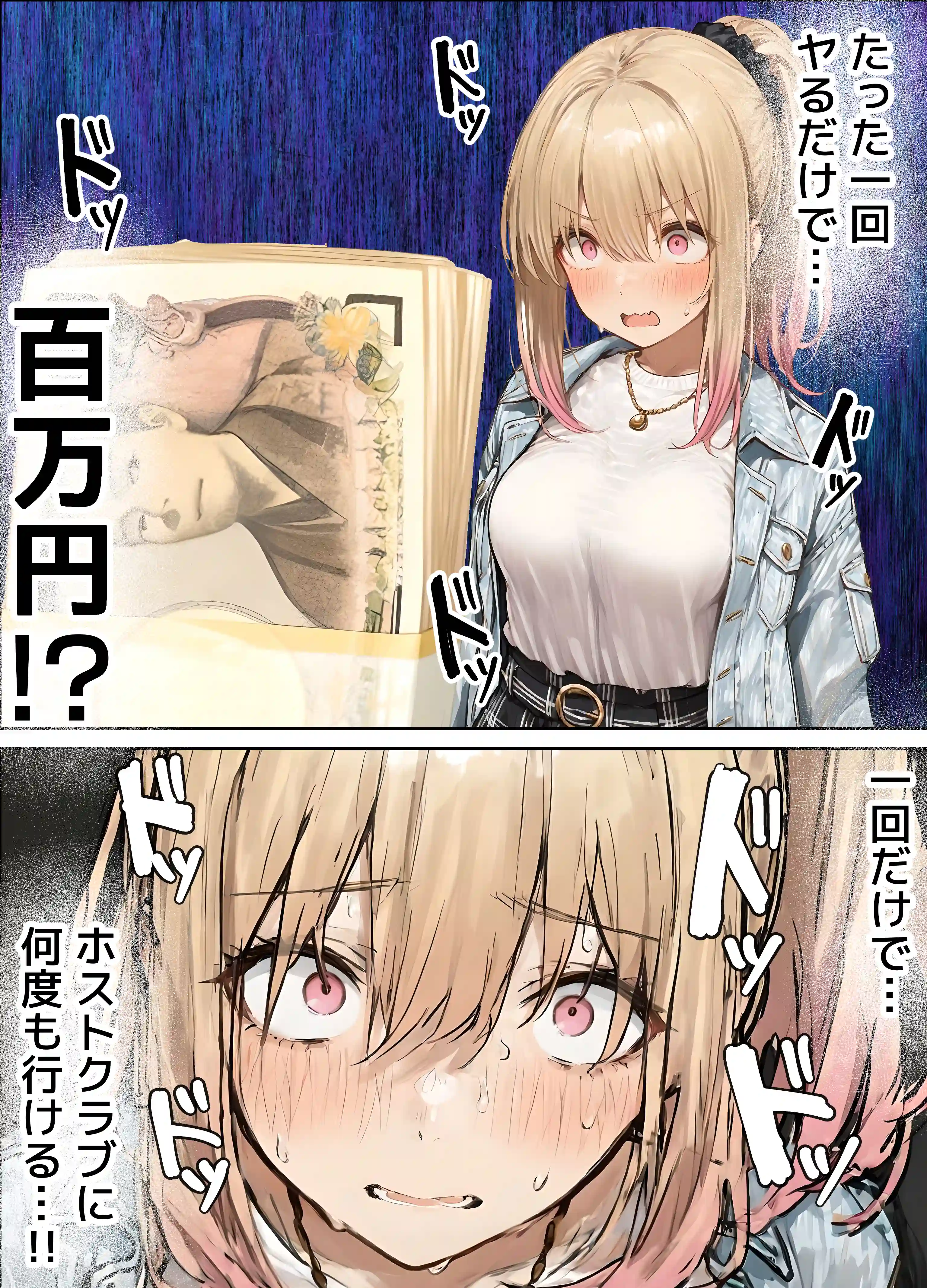 パパ活ホスト貢ぎギャル、陰キャ幼馴染に100万円で買収され巨根ちんぽにメス堕ちする - 025