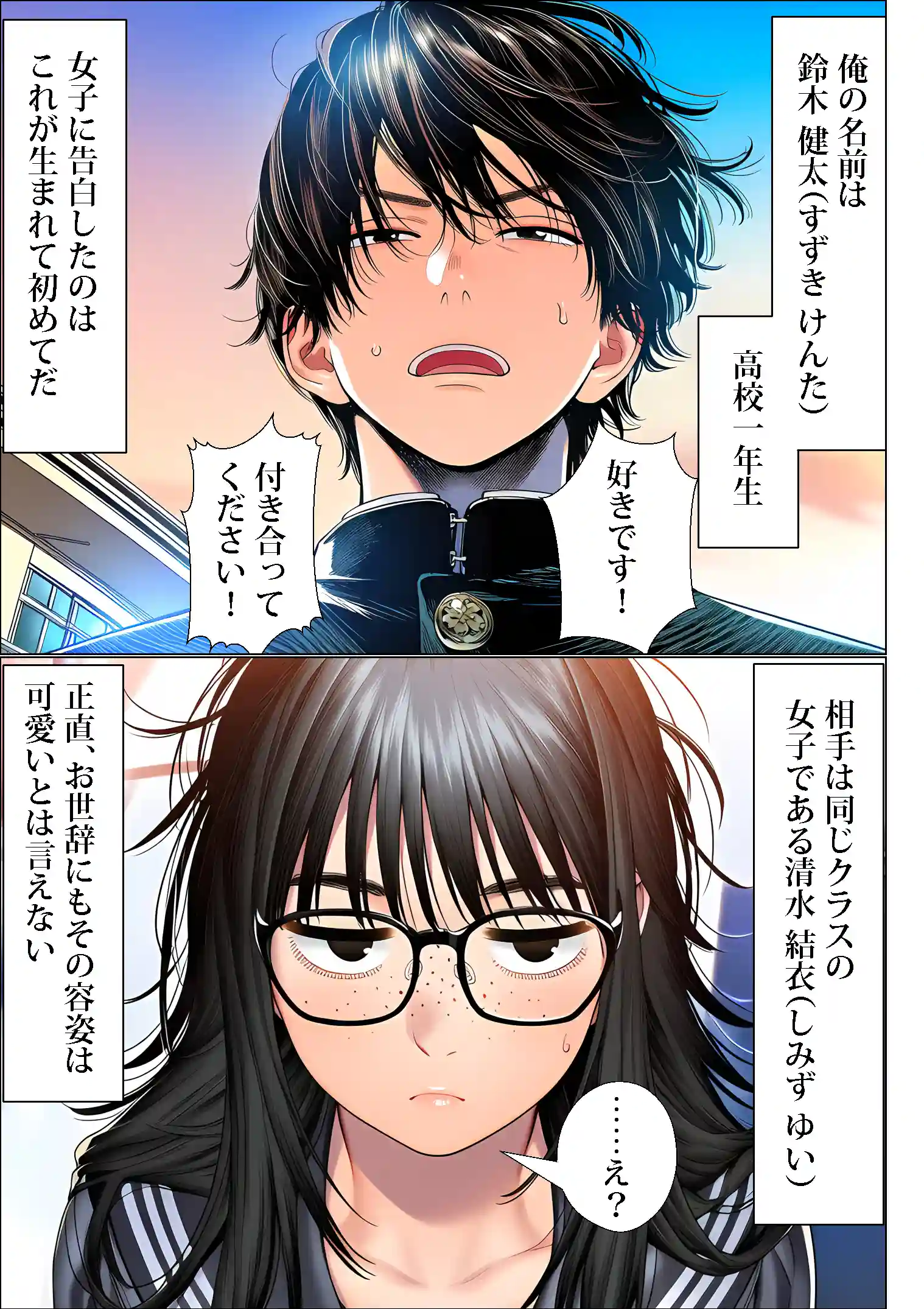 罰ゲームで地味ブスに嘘告白したら、孕ませちゃって結婚することになった - 002