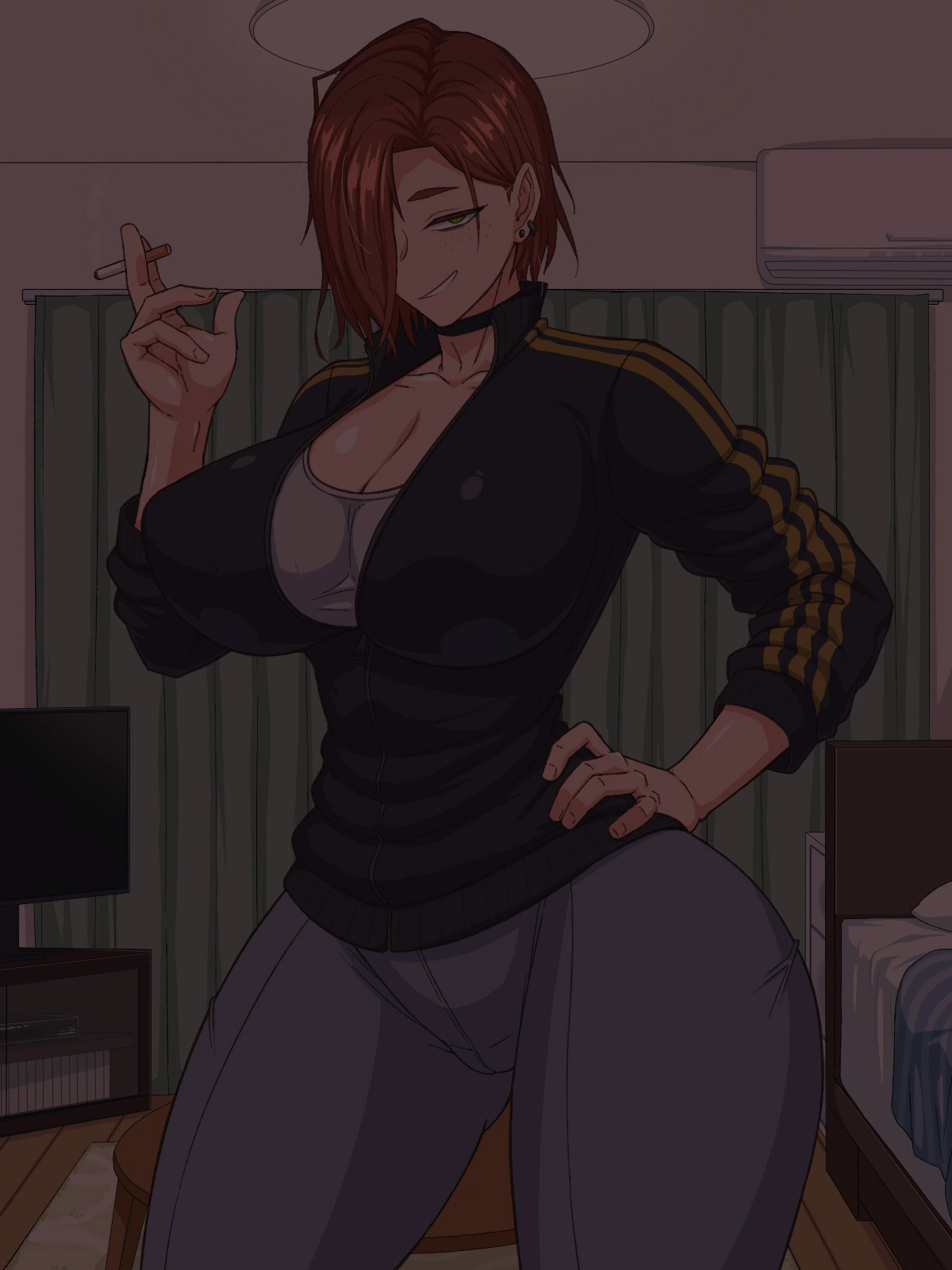 自堕落先輩(デカパイ)はなかなか出てイってくれない！ - 006