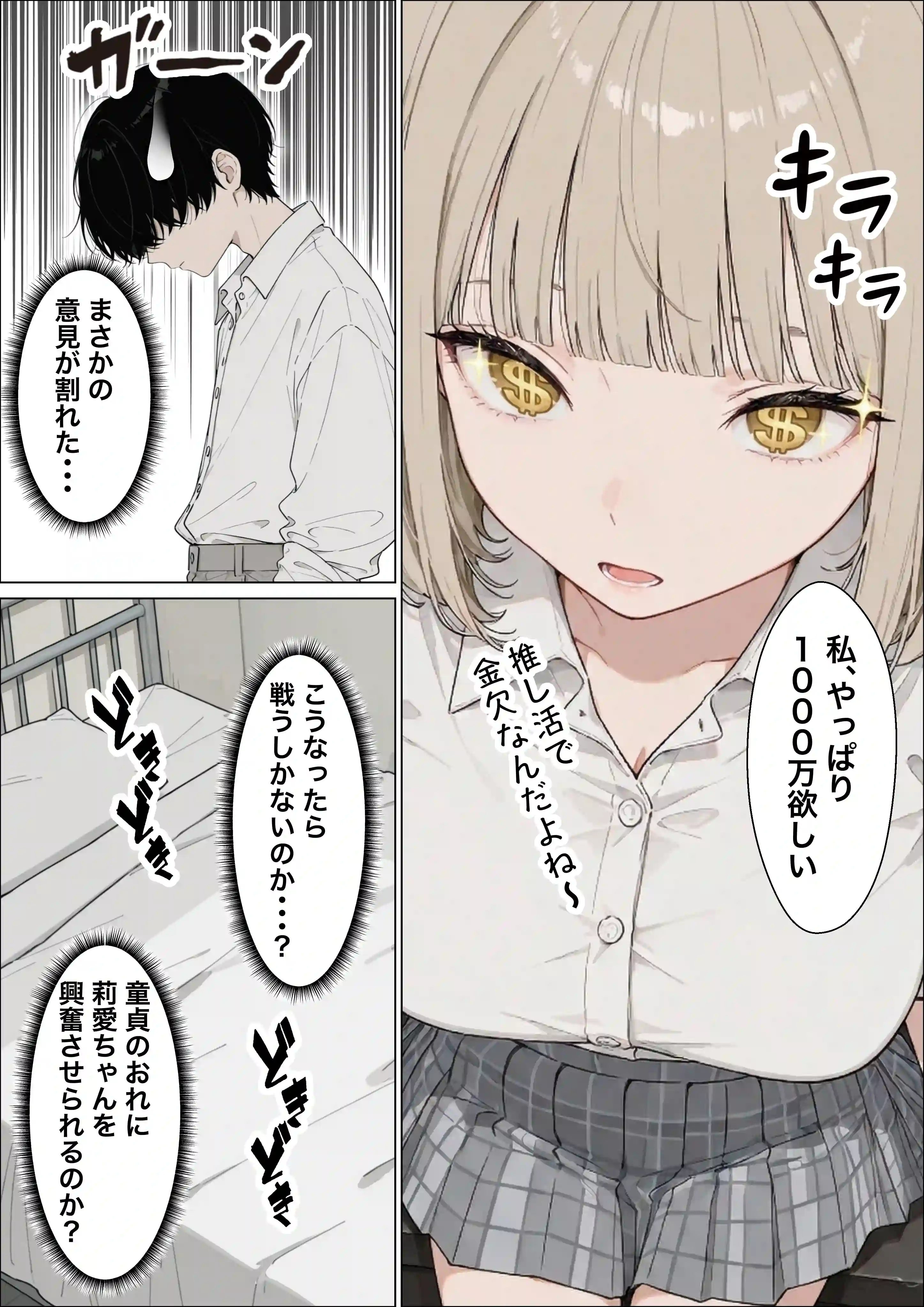 お金好きのダウナーギャルと賞金1000万懸け興奮度メーター我慢バトルで潮だくセックス - 018