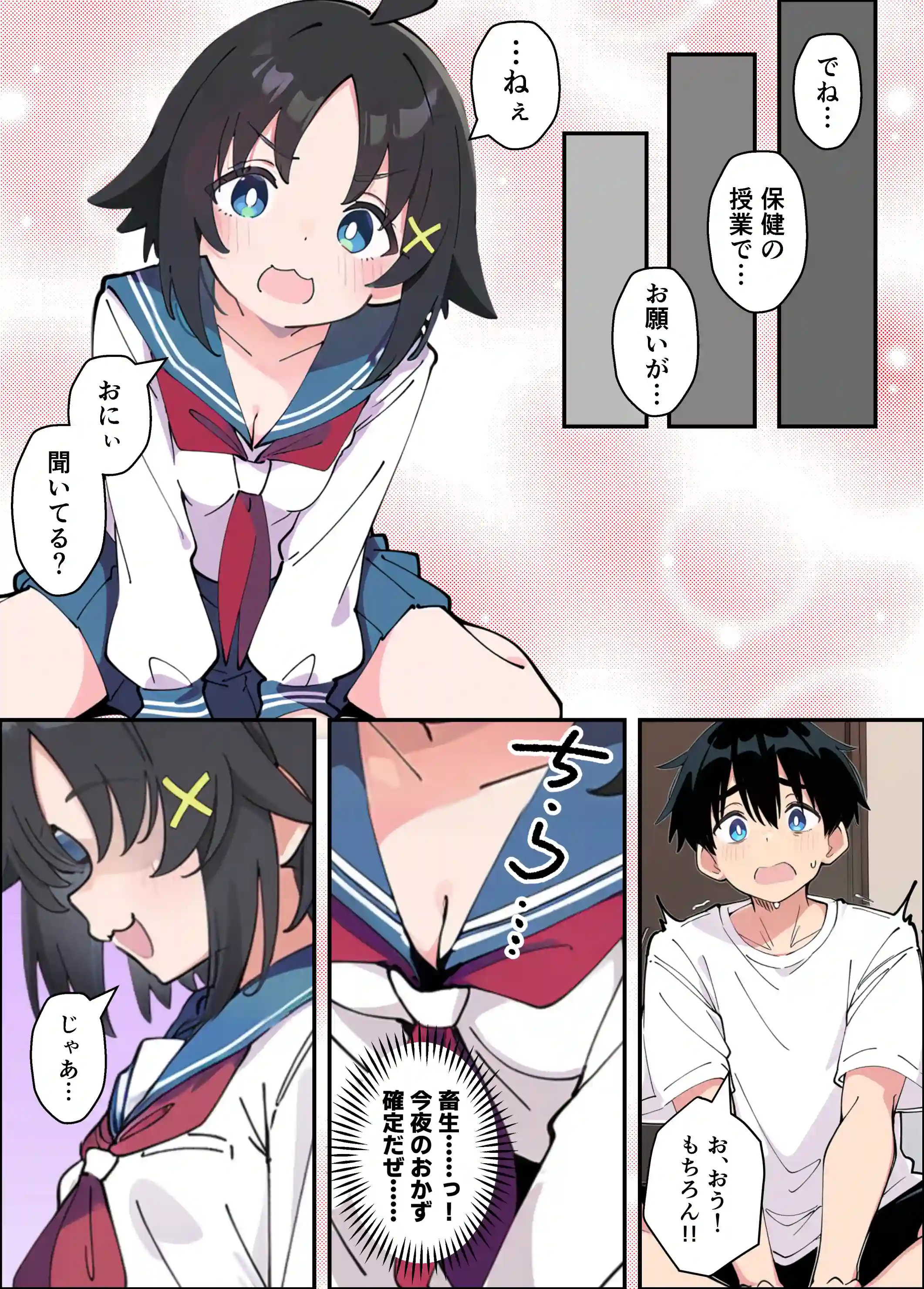 性に好奇心旺盛な妹と実践形式で性教育して中出しえっちする話 - 006