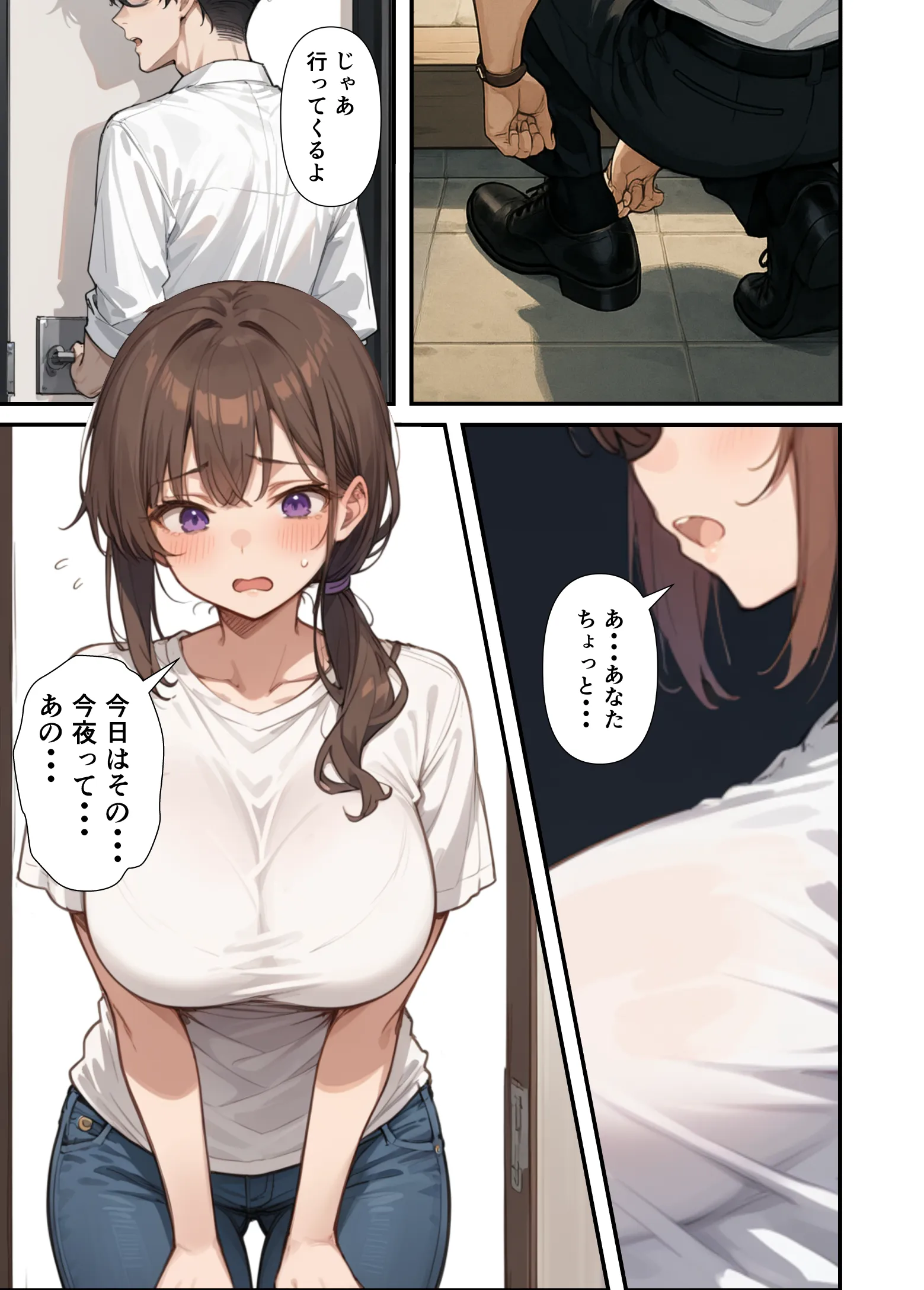 セックスレスに悩む若妻（30）12年ぶりに制服を着てイチャラブセックスする - 002