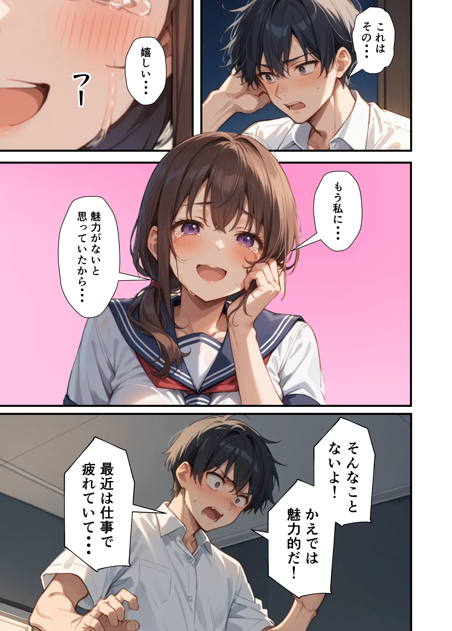 セックスレスに悩む若妻（30）12年ぶりに制服を着てイチャラブセックスする - 018