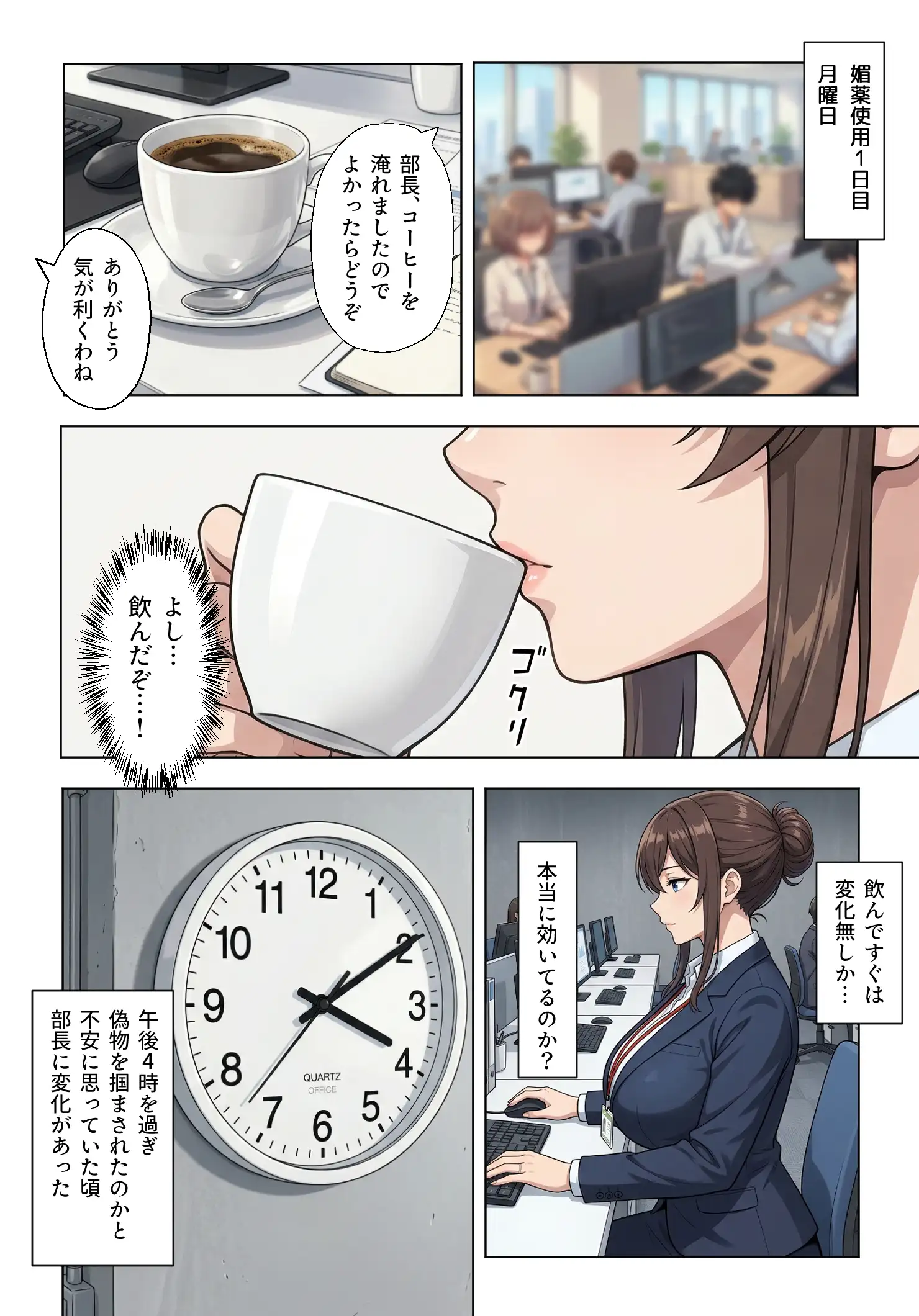 人妻女上司（39）に毎日一滴だけ媚薬を盛ってみた - 004