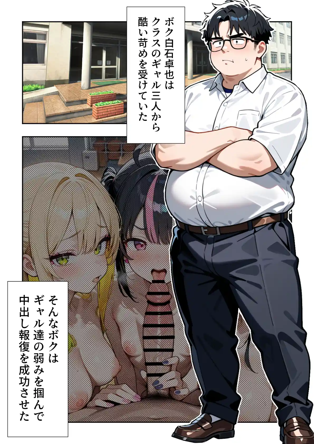 いじめられていた陰キャのボクが1軍ギャル達に中出し報復する話 〜メス堕ちリバース - 002