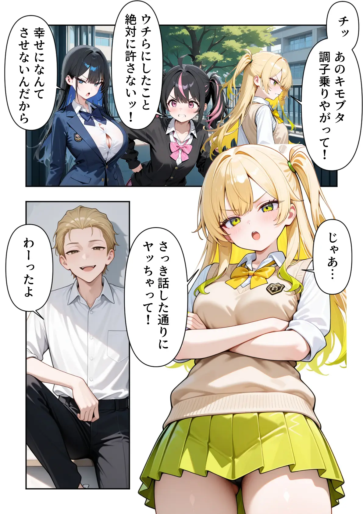 いじめられていた陰キャのボクが1軍ギャル達に中出し報復する話 〜メス堕ちリバース - 016