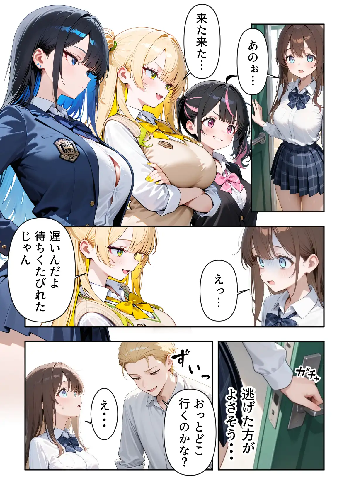 いじめられていた陰キャのボクが1軍ギャル達に中出し報復する話 〜メス堕ちリバース - 018