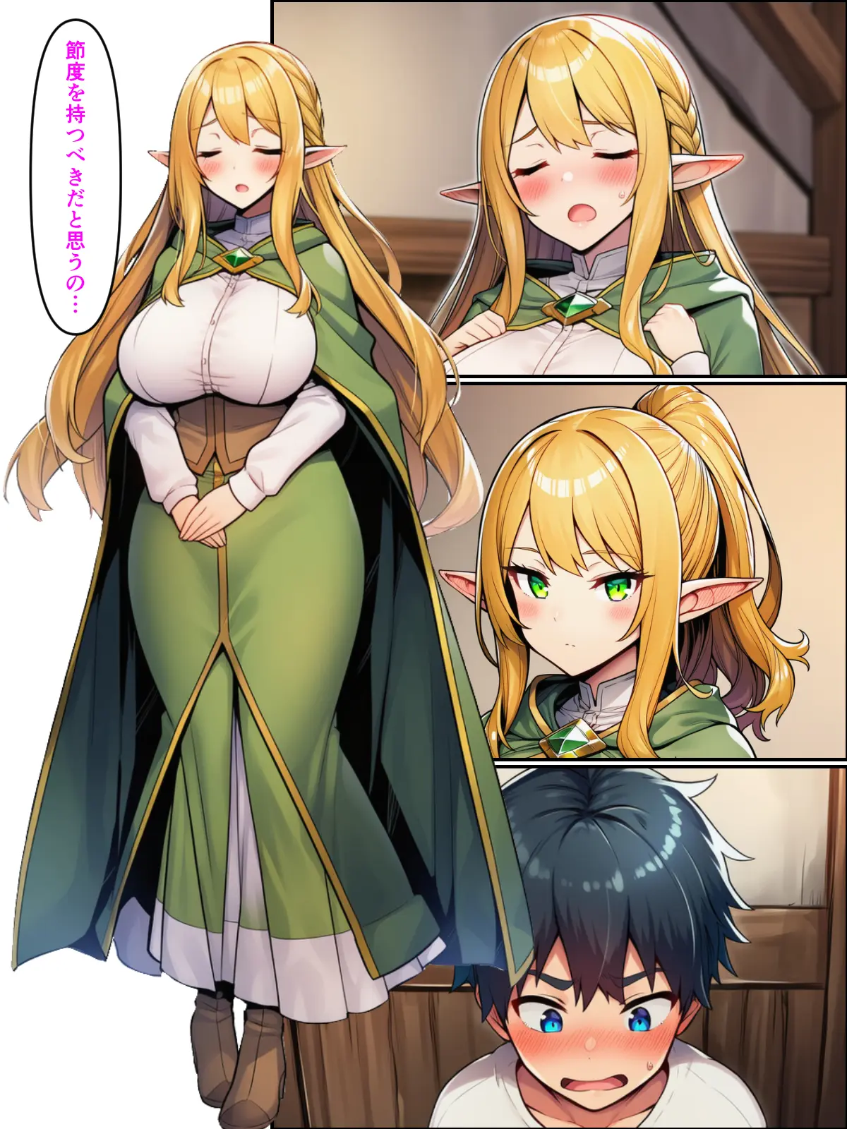 異世界転生して美人巨乳エルフ親子とらぶらぶセックスする話2 〜母編〜 - 007