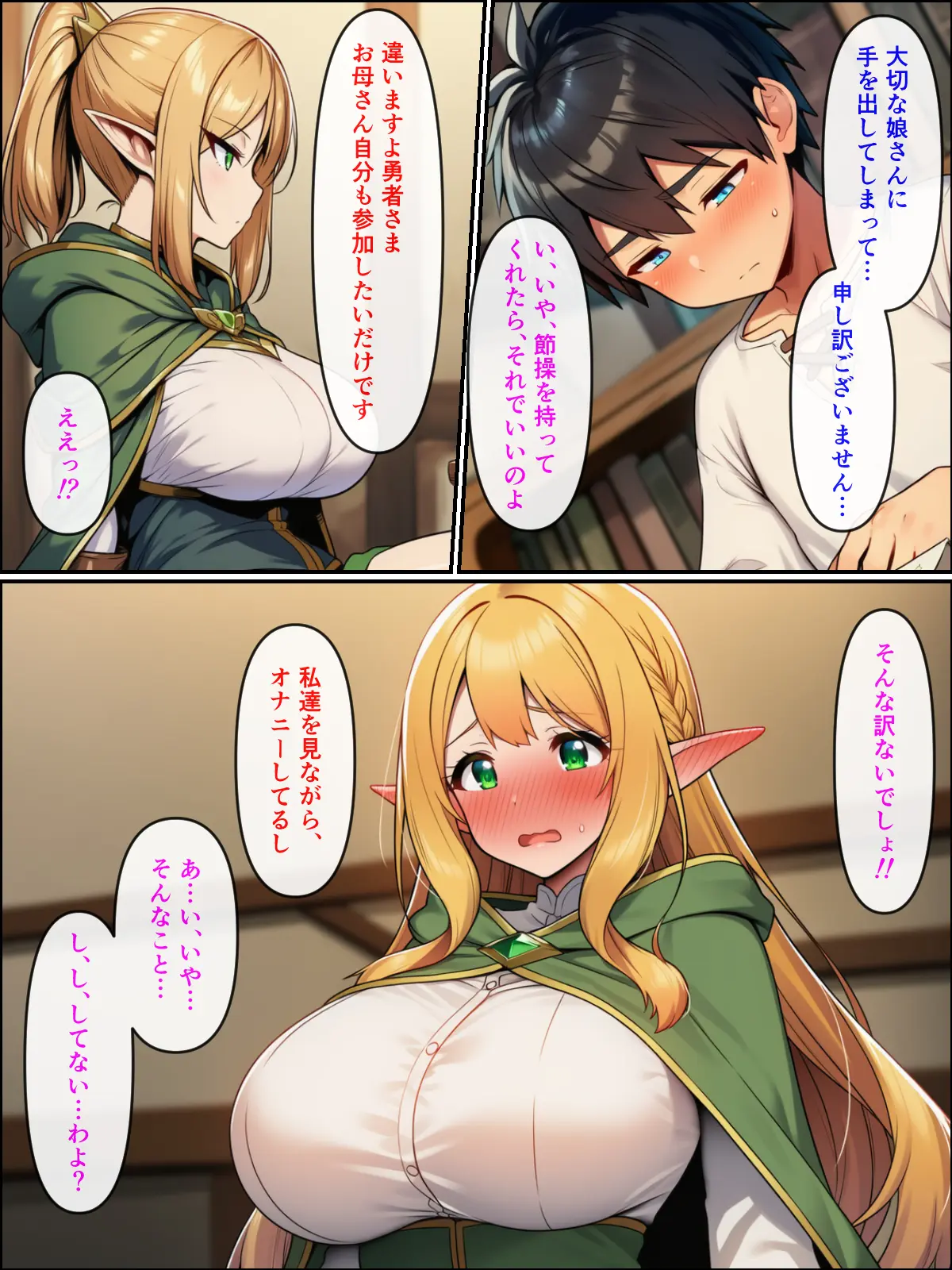 異世界転生して美人巨乳エルフ親子とらぶらぶセックスする話2 〜母編〜 - 010