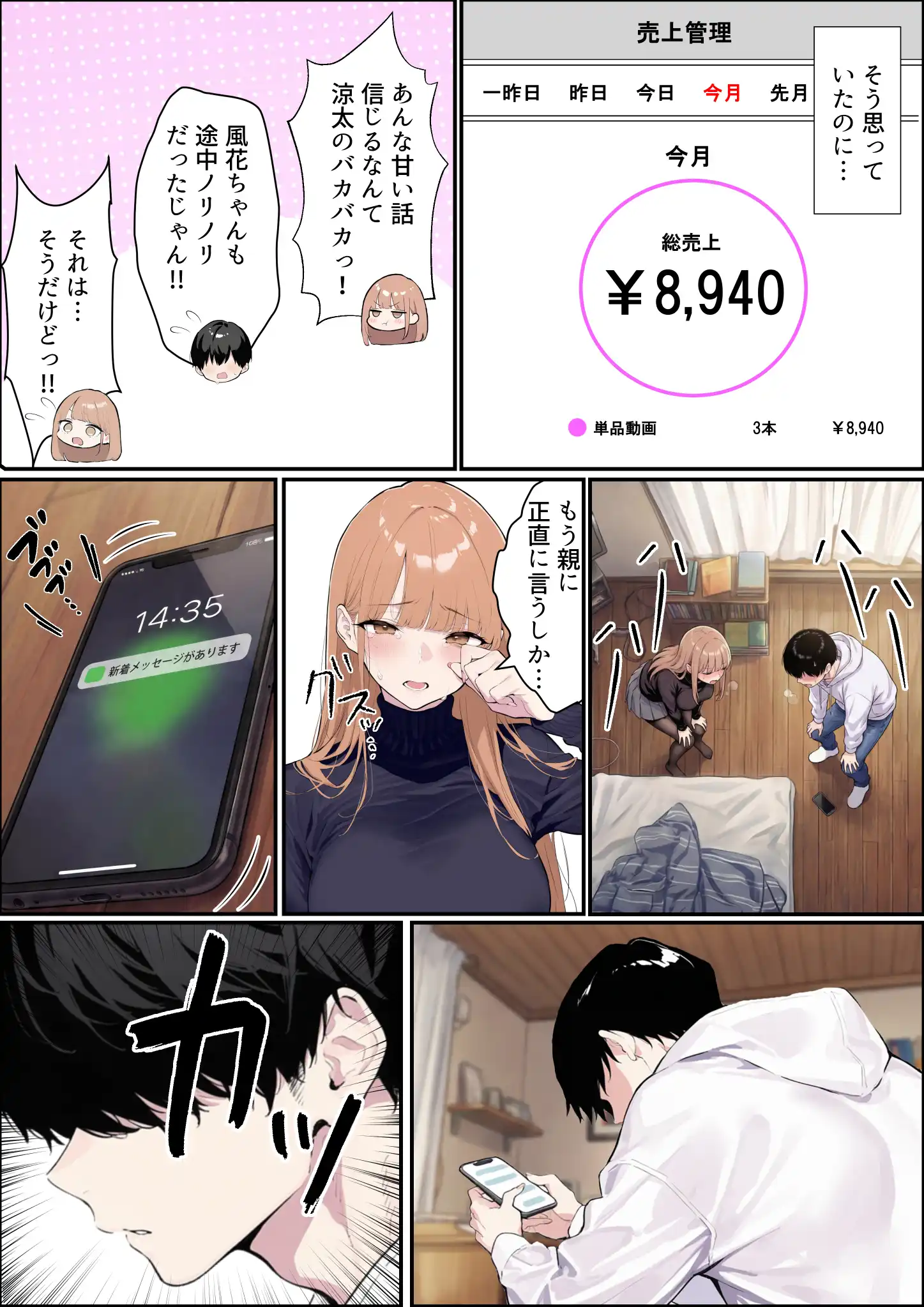 自認S（実はドM）なギャル彼女の疑似NTR動画配信で稼ぎます！（※疑似じゃなかった！？） - 007
