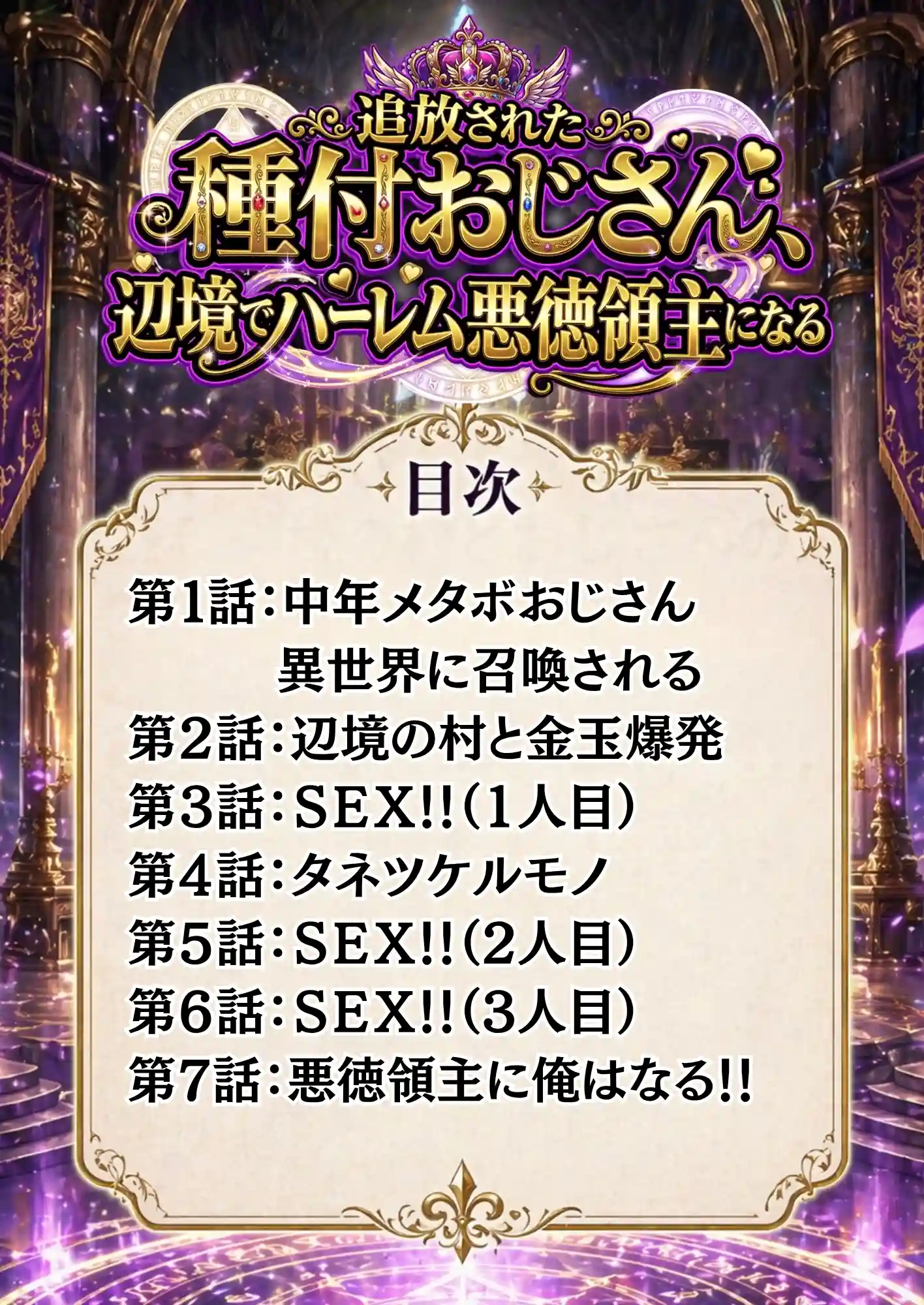 【異世界召喚】追放された種付けおじさん、辺境でハーレム悪徳領主になる - 003
