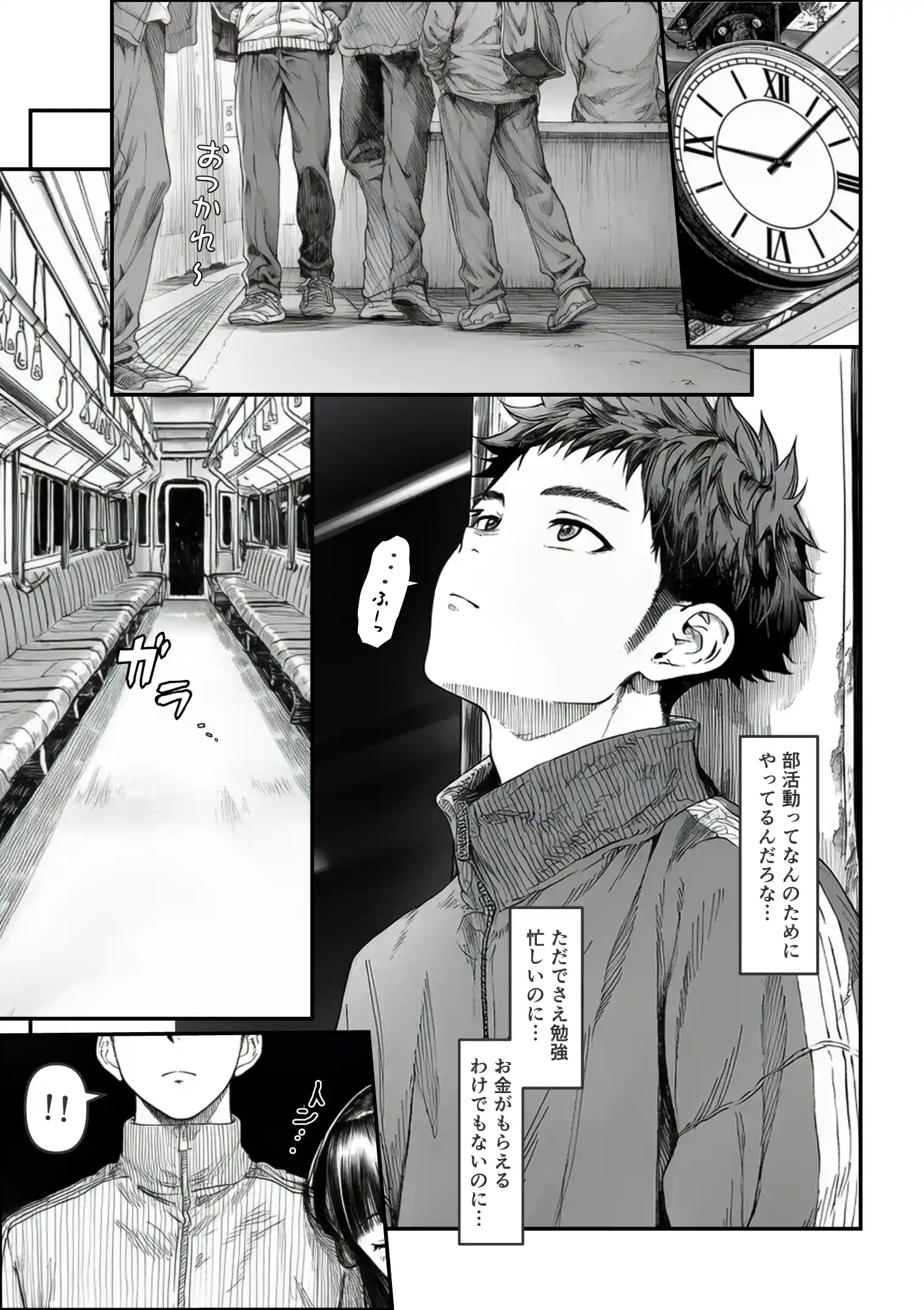 電車で何度も肩にもたれかかってくる女の子と、子作りセックスしてしまった - 002