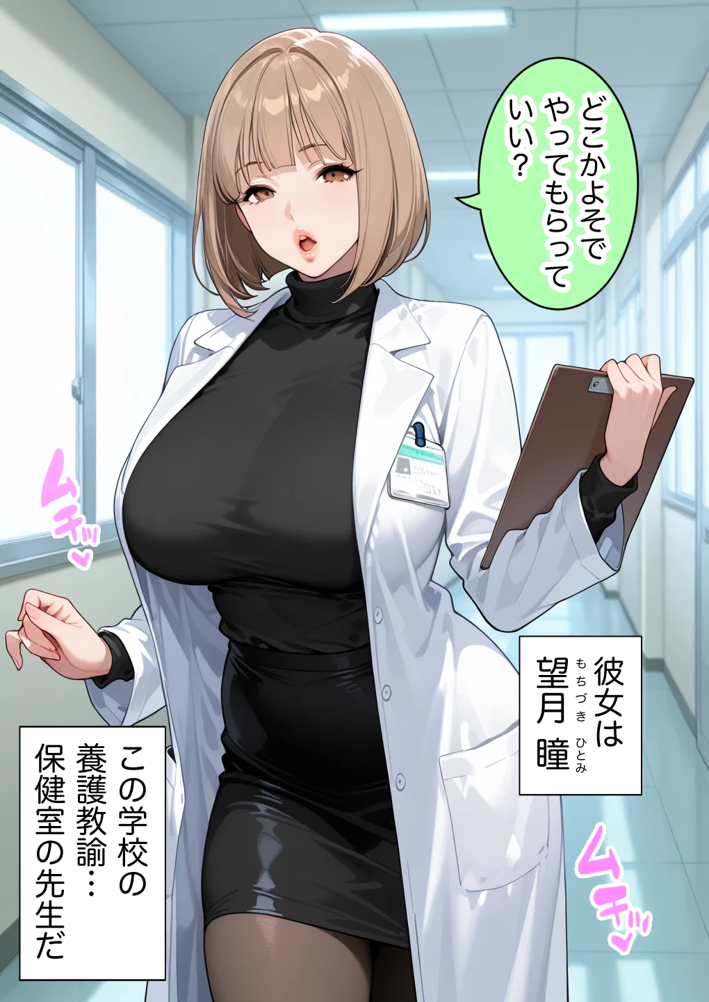 俺しか勃起できない世界 〜Mカップパワハラ女上司＆Lカップ保健教師生オナホ化〜 - 009