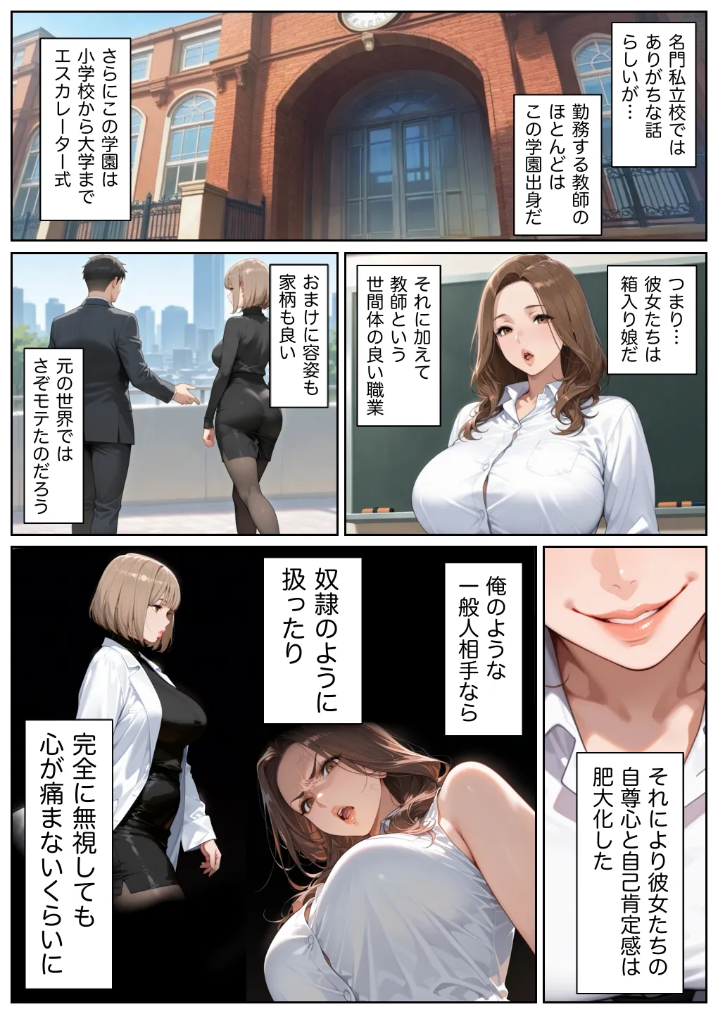 俺しか勃起できない世界 〜Mカップパワハラ女上司＆Lカップ保健教師生オナホ化〜 - 011