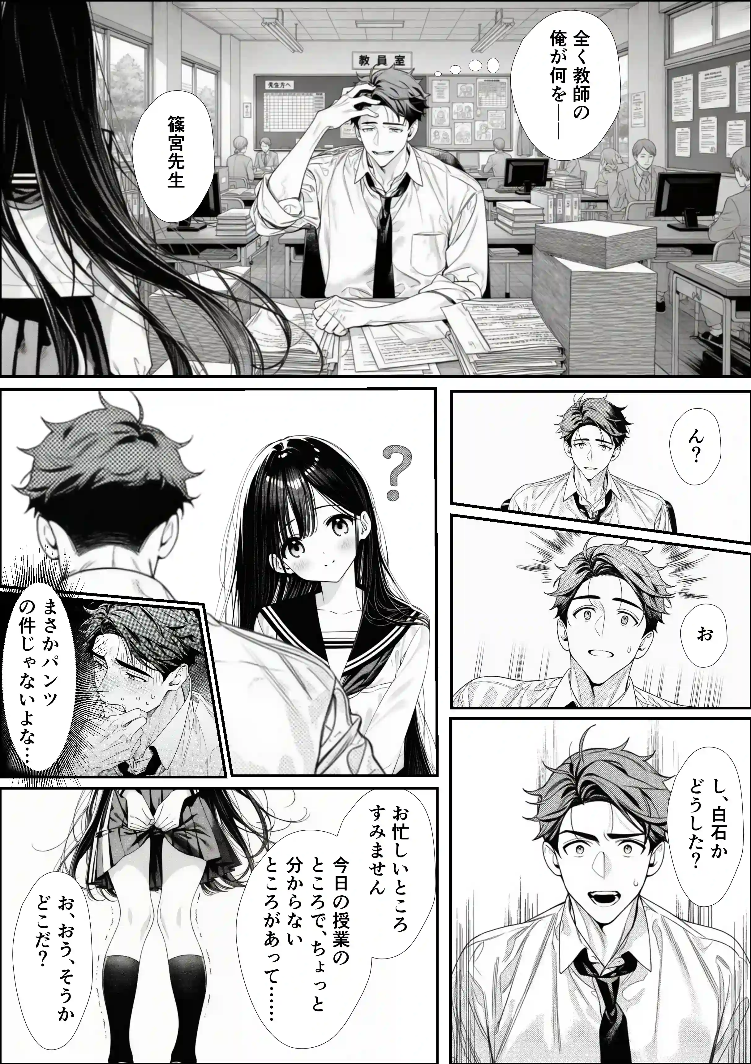娘の友達が俺のクラスの清楚JKだった。泊まった夜、全裸で俺の部屋にいて『先生、私の体で教えてくれ ませんか？』――最終的に娘まで巻き込まれた - 007