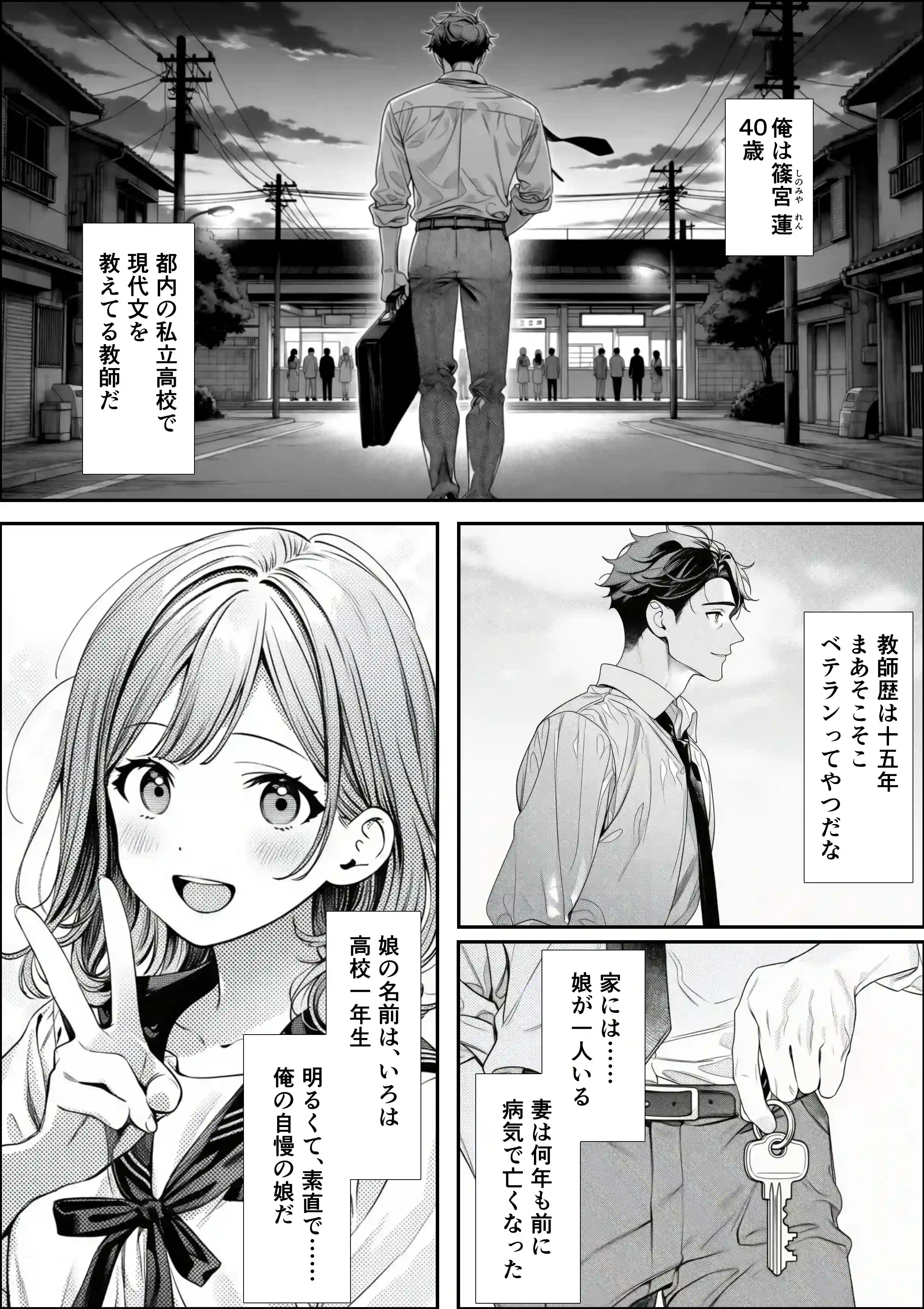 娘の友達が俺のクラスの清楚JKだった。泊まった夜、全裸で俺の部屋にいて『先生、私の体で教えてくれ ませんか？』――最終的に娘まで巻き込まれた - 011
