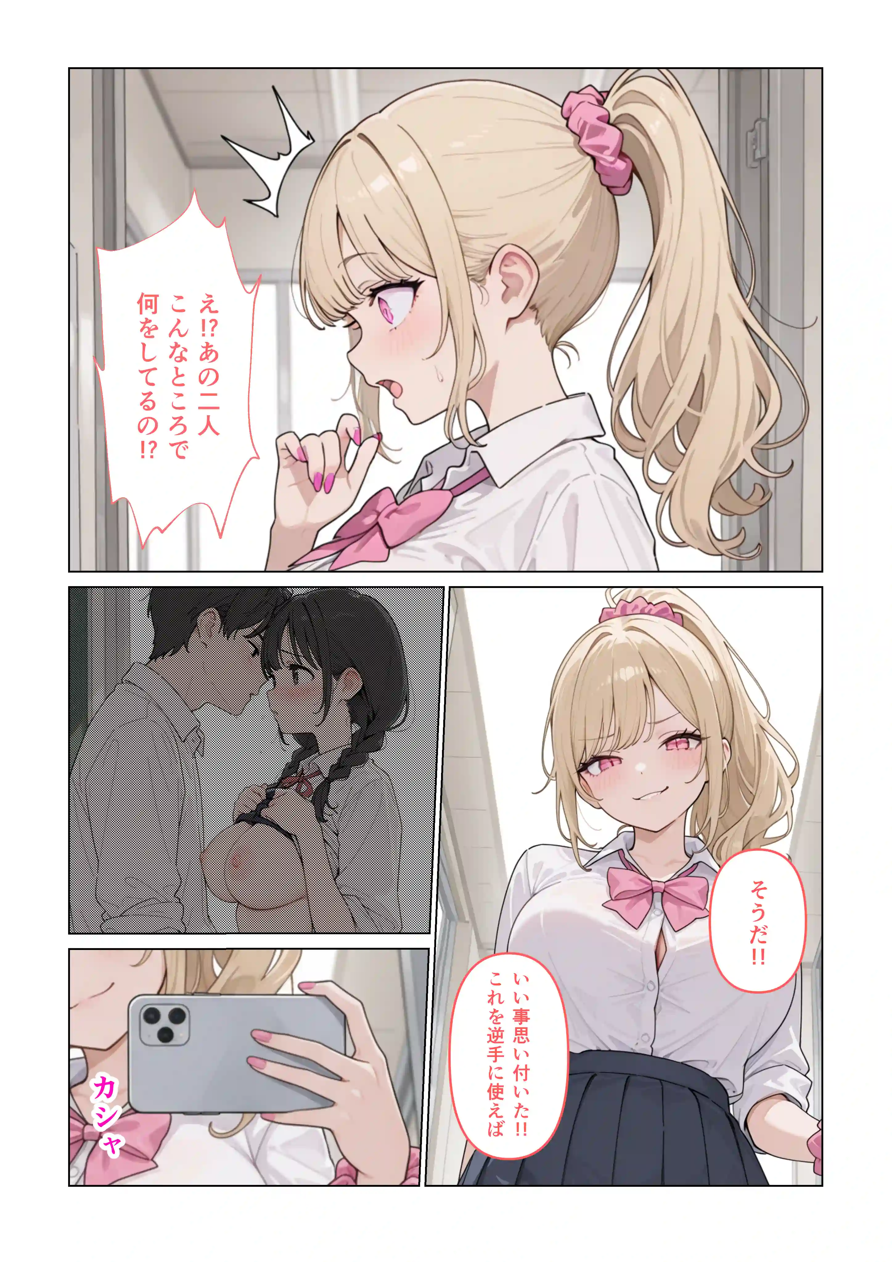 彼女の知らないところでギャルに毎日精子を搾り取られている件 - 017