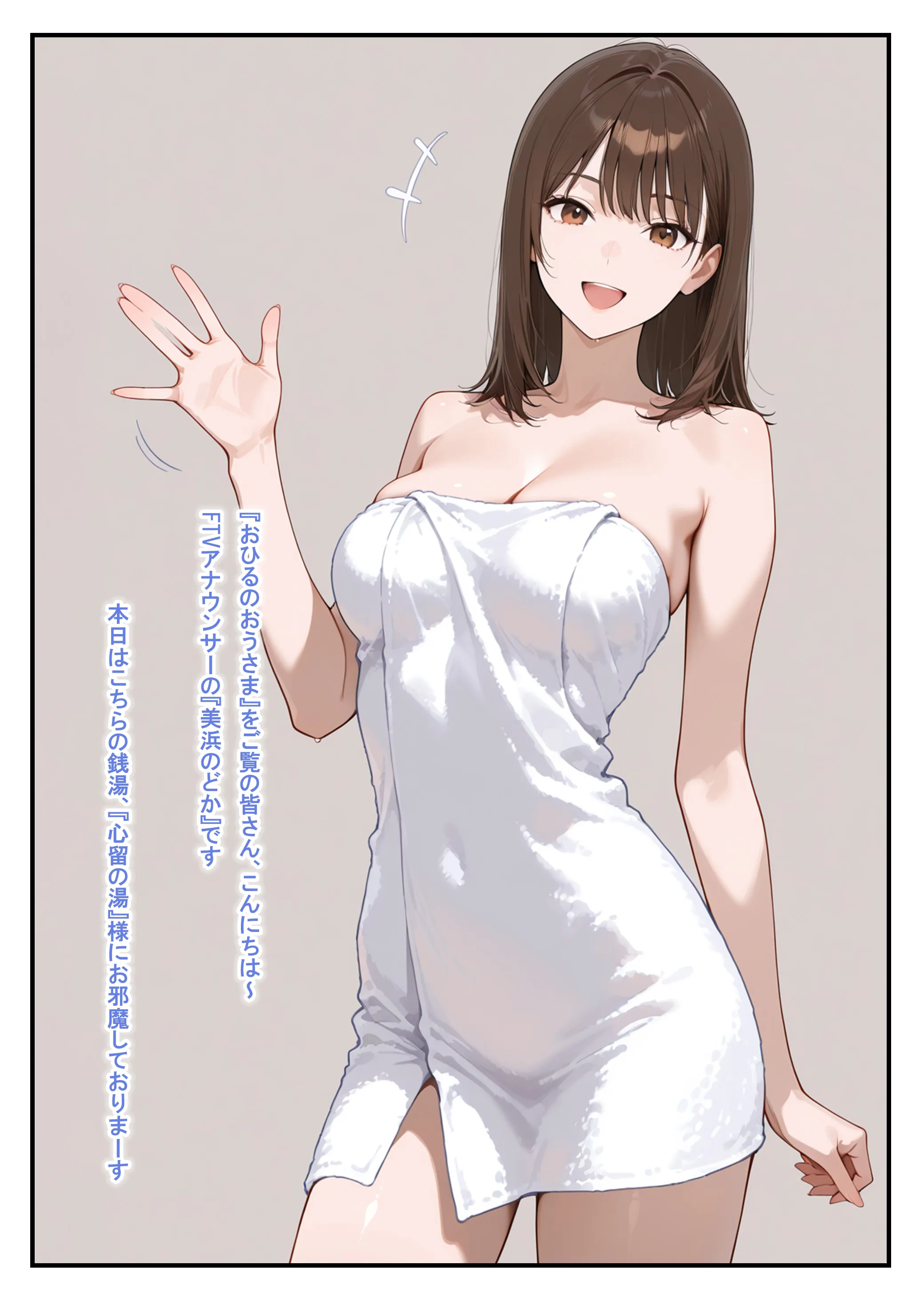 温泉ロケ、女子アナ、常識改変済。〜汗だくセックスマッサージ〜 - 009