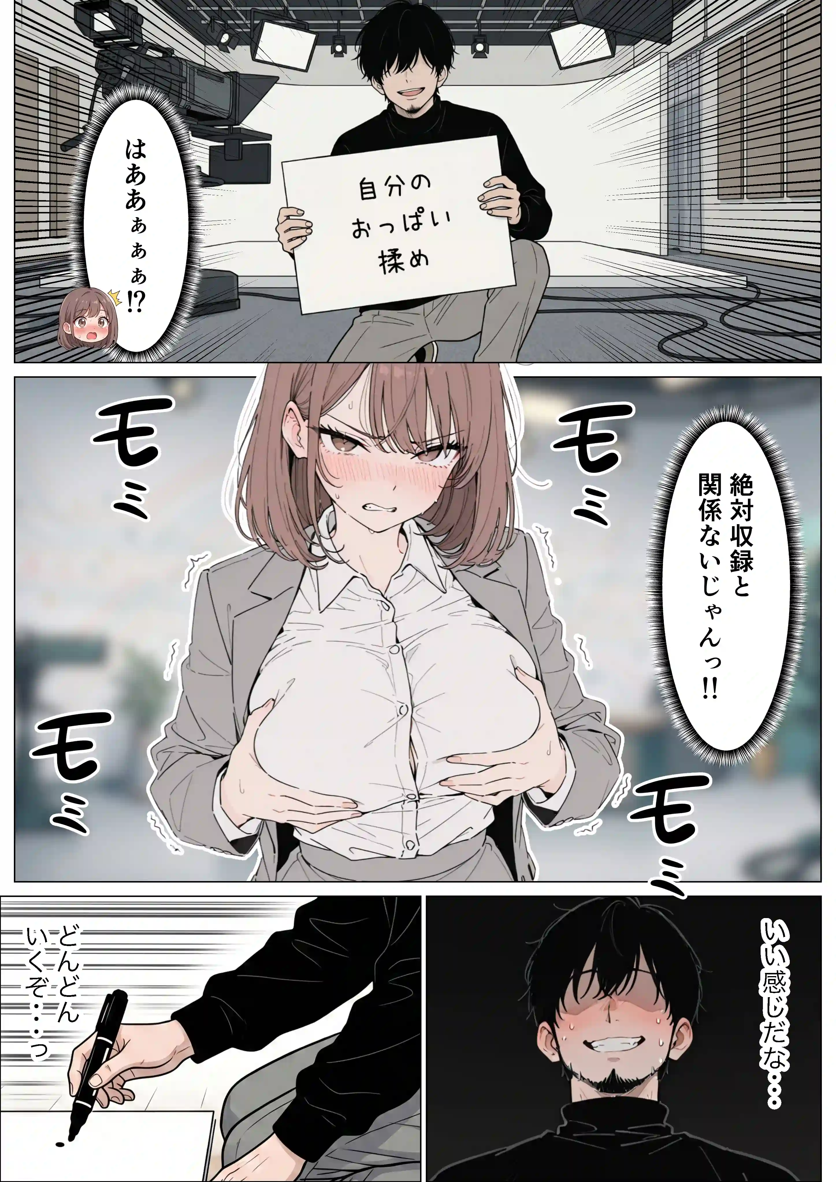 人気絶頂の新人アナウンサーテレビの前で肉便器にしちゃいました - 006