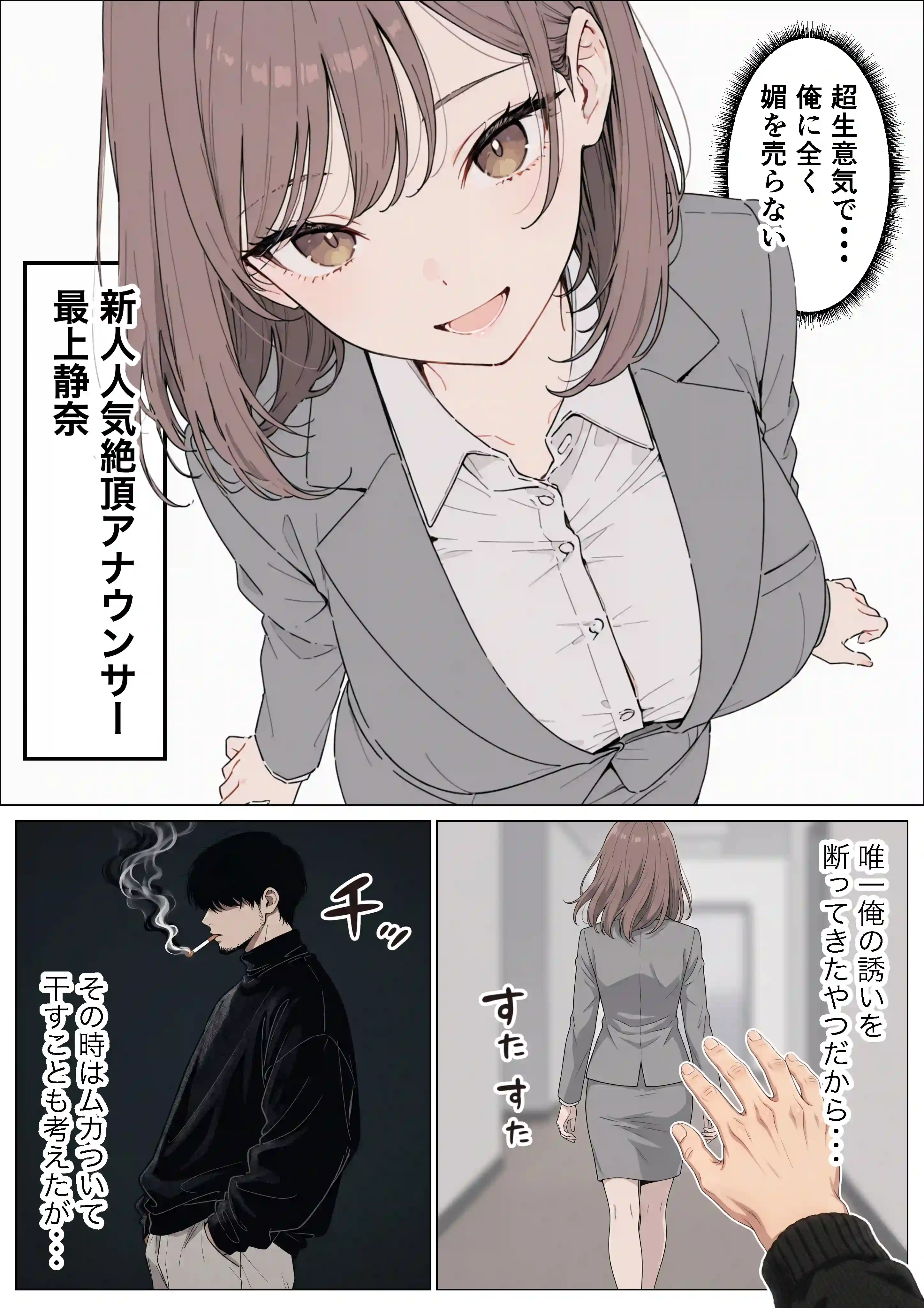 人気絶頂の新人アナウンサーテレビの前で肉便器にしちゃいました - 035