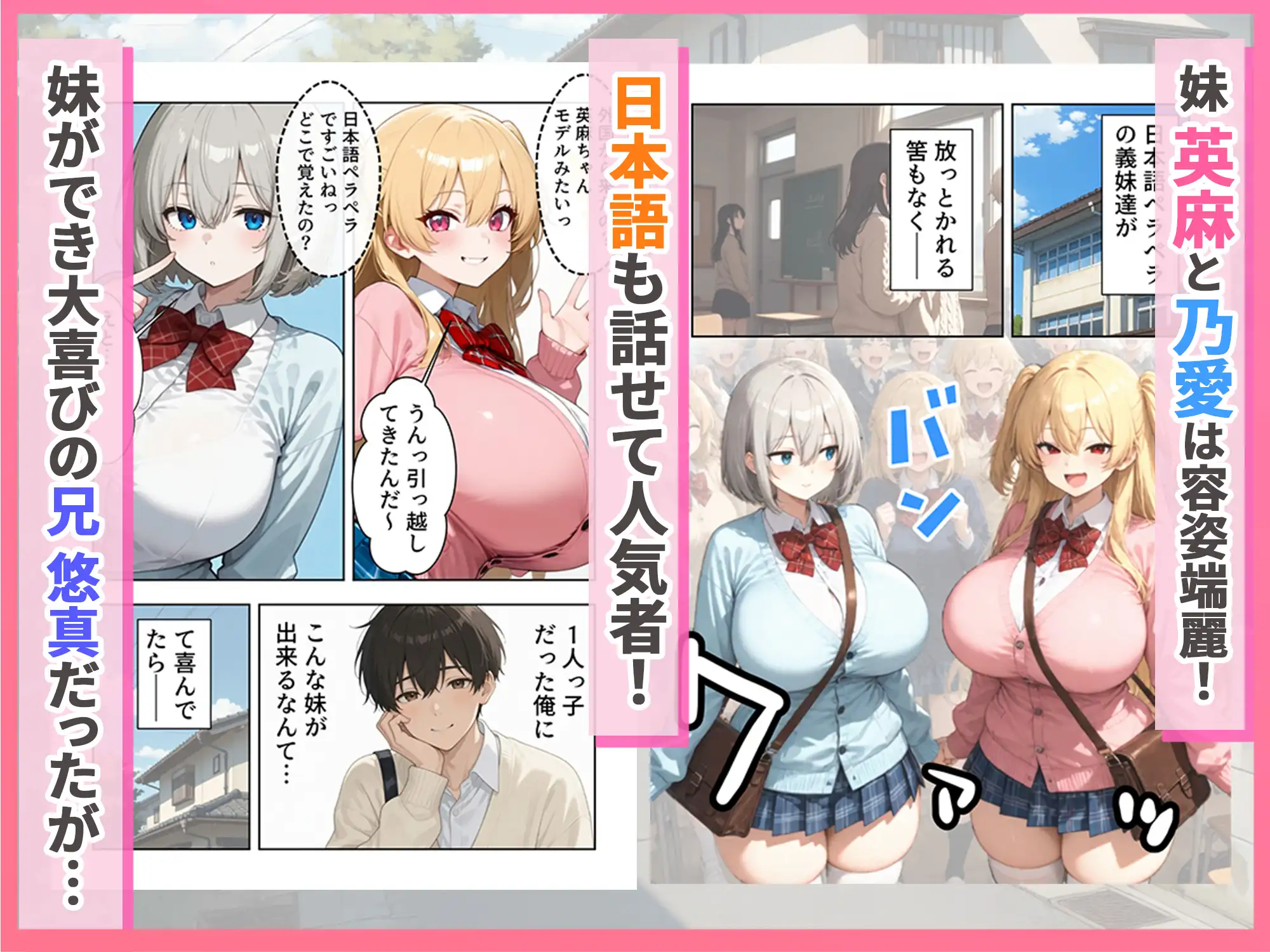 義理のハーフ姉妹 ズレたエロ常識の妹といちゃラブ性活 - 019