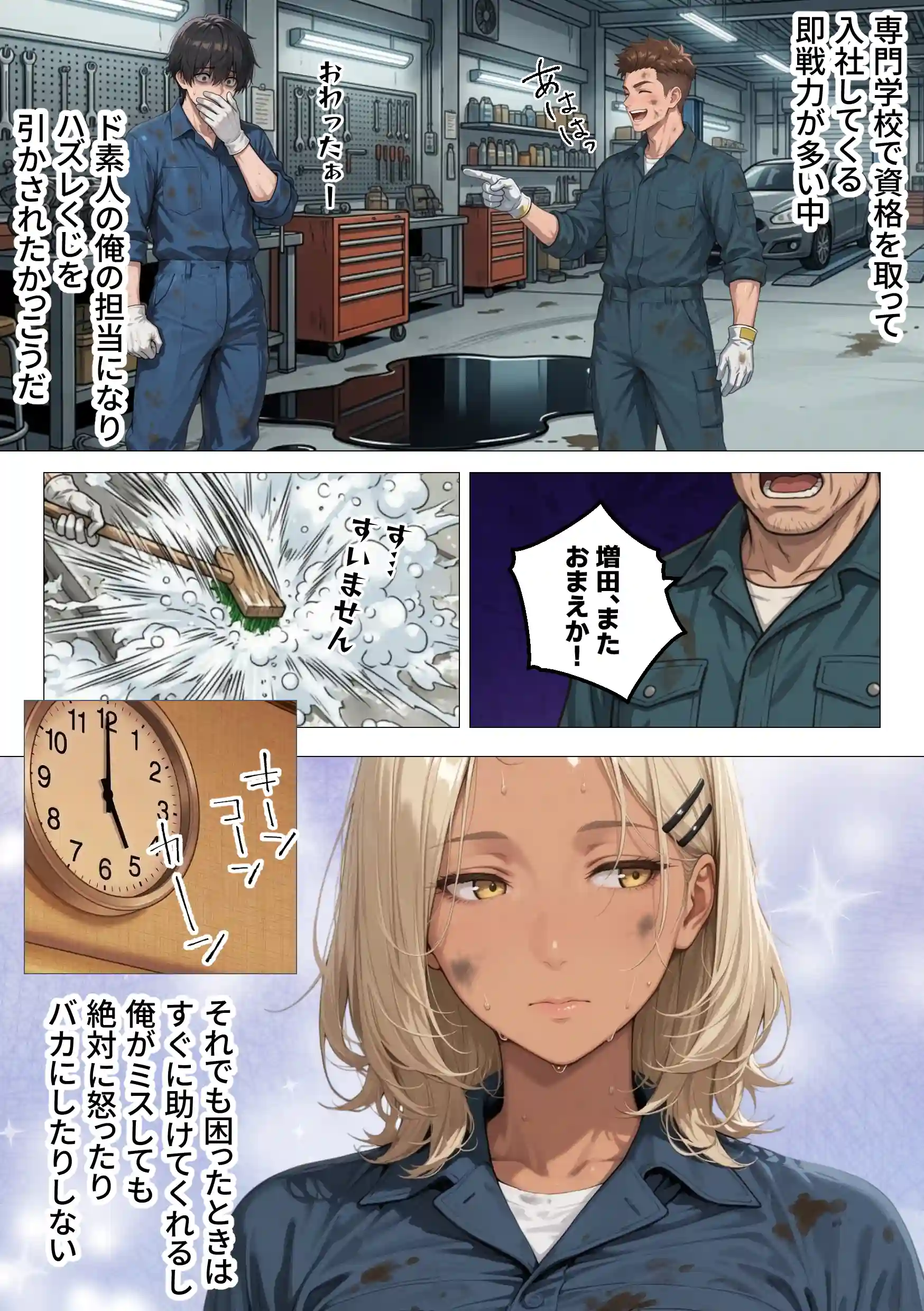 整備工場の爆乳ギャル先輩が実はエロ配信者だった話 〜新人整備士の俺だけが知る彼女の秘密〜 - 009