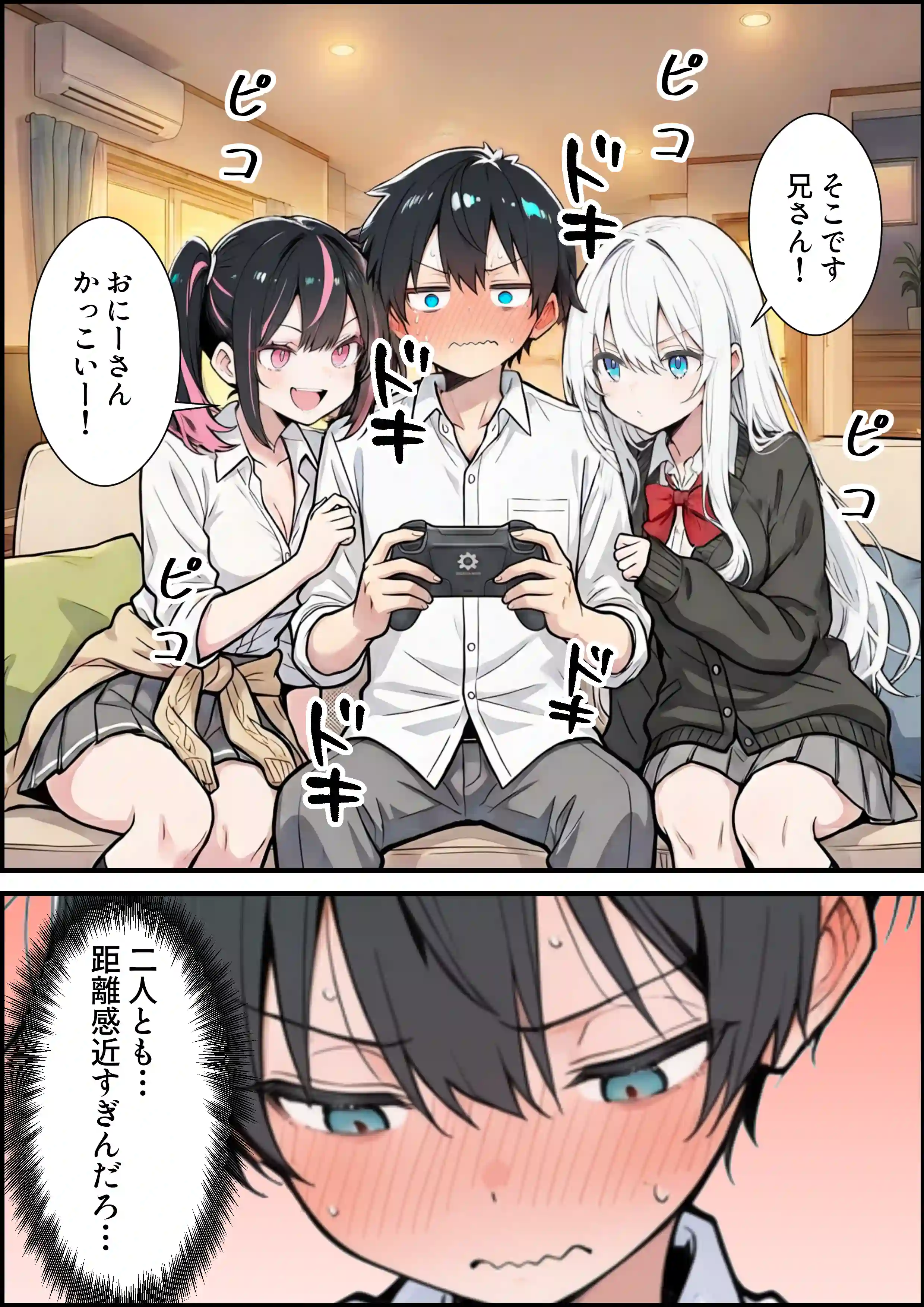 ブラコン義妹と義妹のギャル友達に搾られいちゃラブSEXする話 - 017