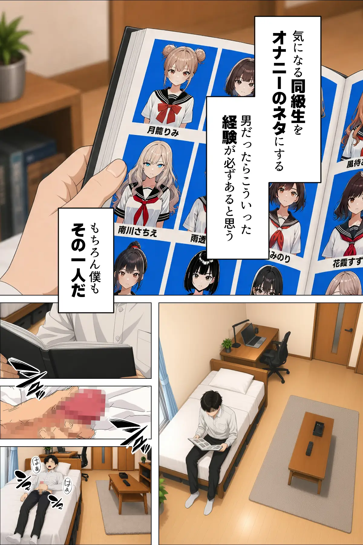【漫画】指名は卒アルの中で 卒業アルバムに載っている元同級生しか在籍していないデリヘル店 - 002