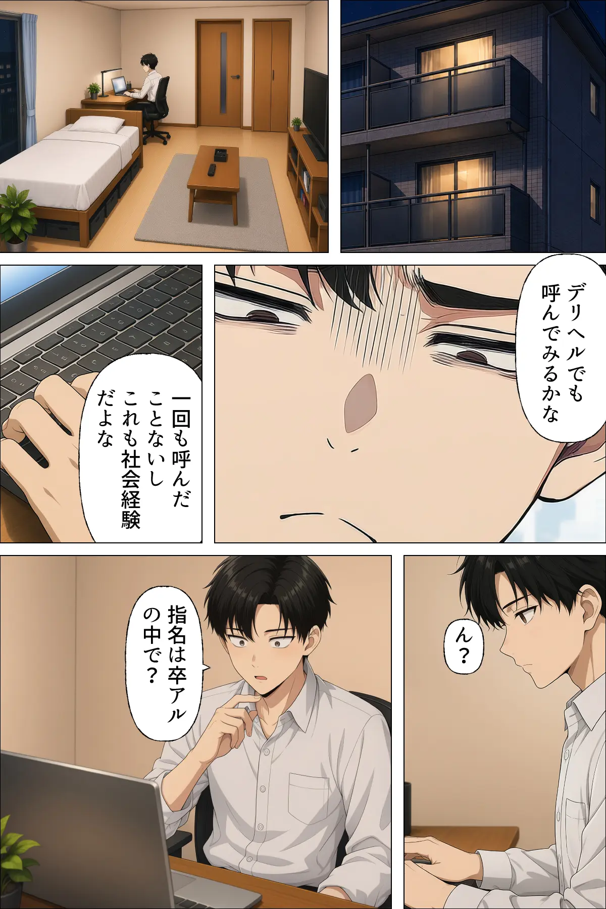 【漫画】指名は卒アルの中で 卒業アルバムに載っている元同級生しか在籍していないデリヘル店 - 009