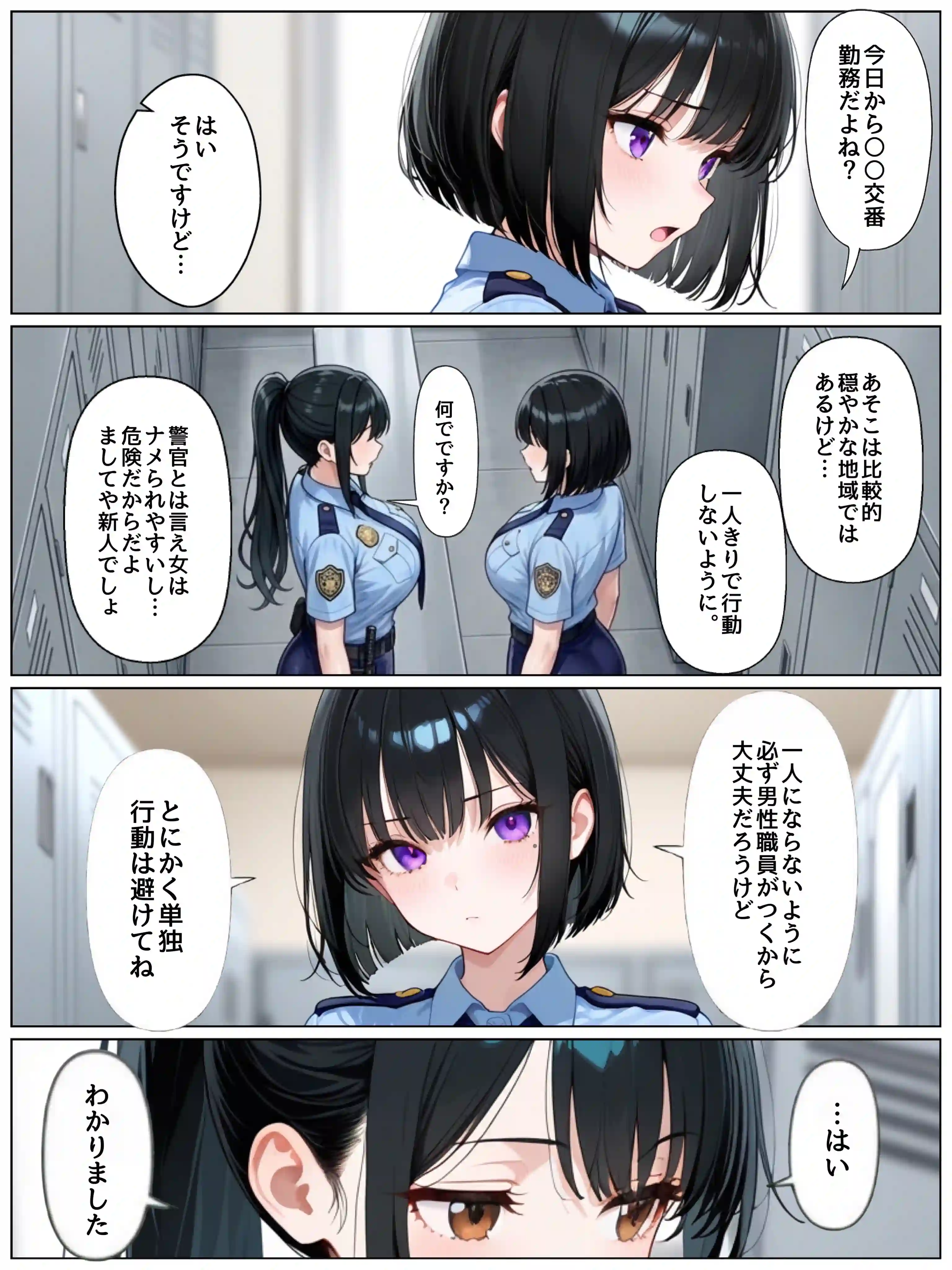 男嫌いな新卒警官を監×してマゾメス化させた結果 - 015
