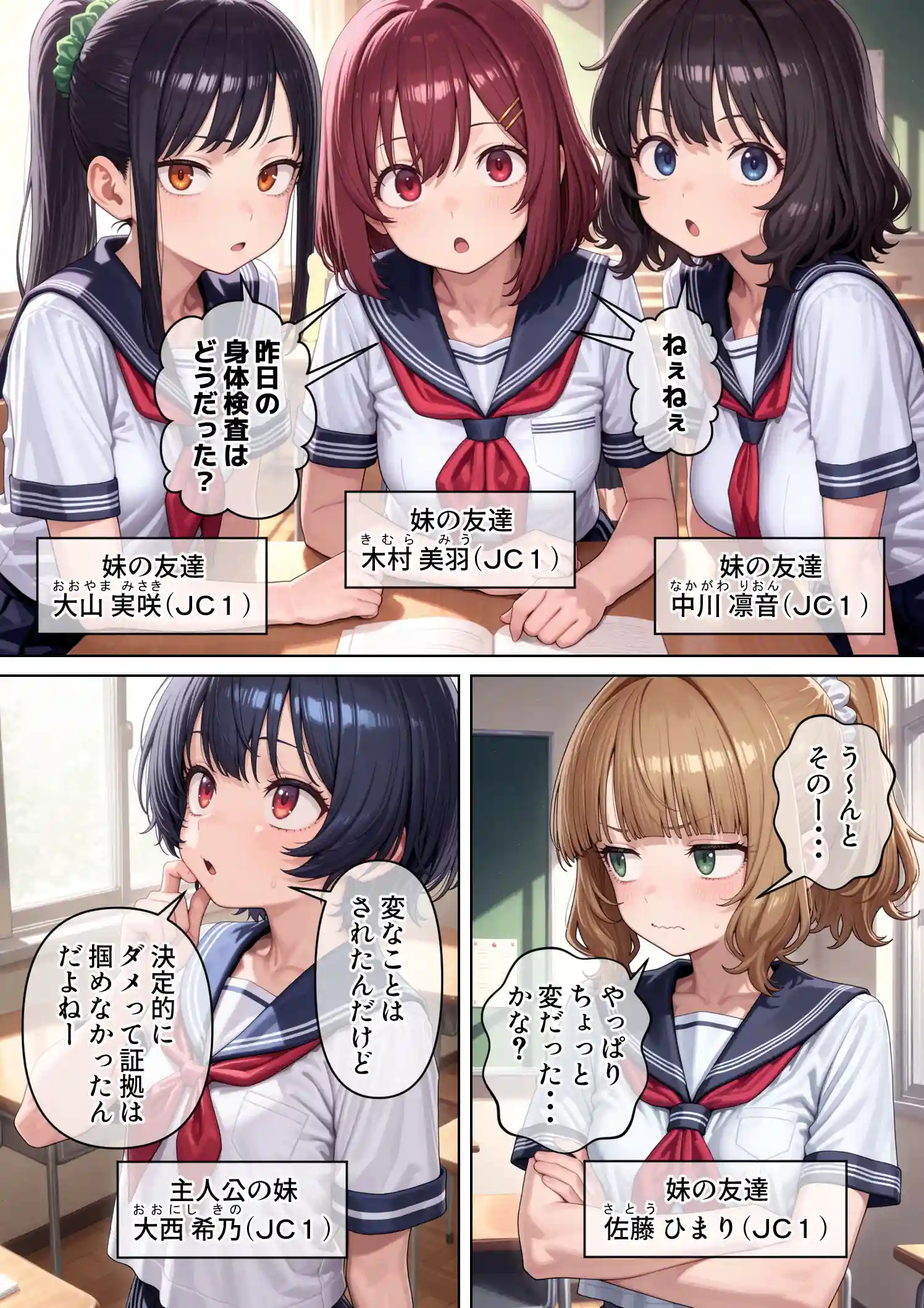 妹のクラスの身体検査に潜入してみた3 - 002