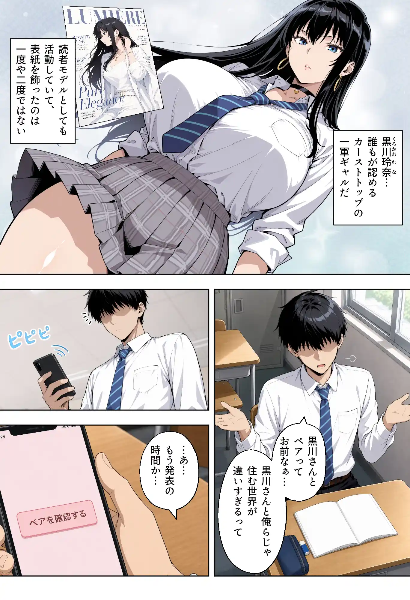 童貞の俺が性実習の授業で彼氏持ち一軍ギャルと遺伝子相性SSSだった件 - 006