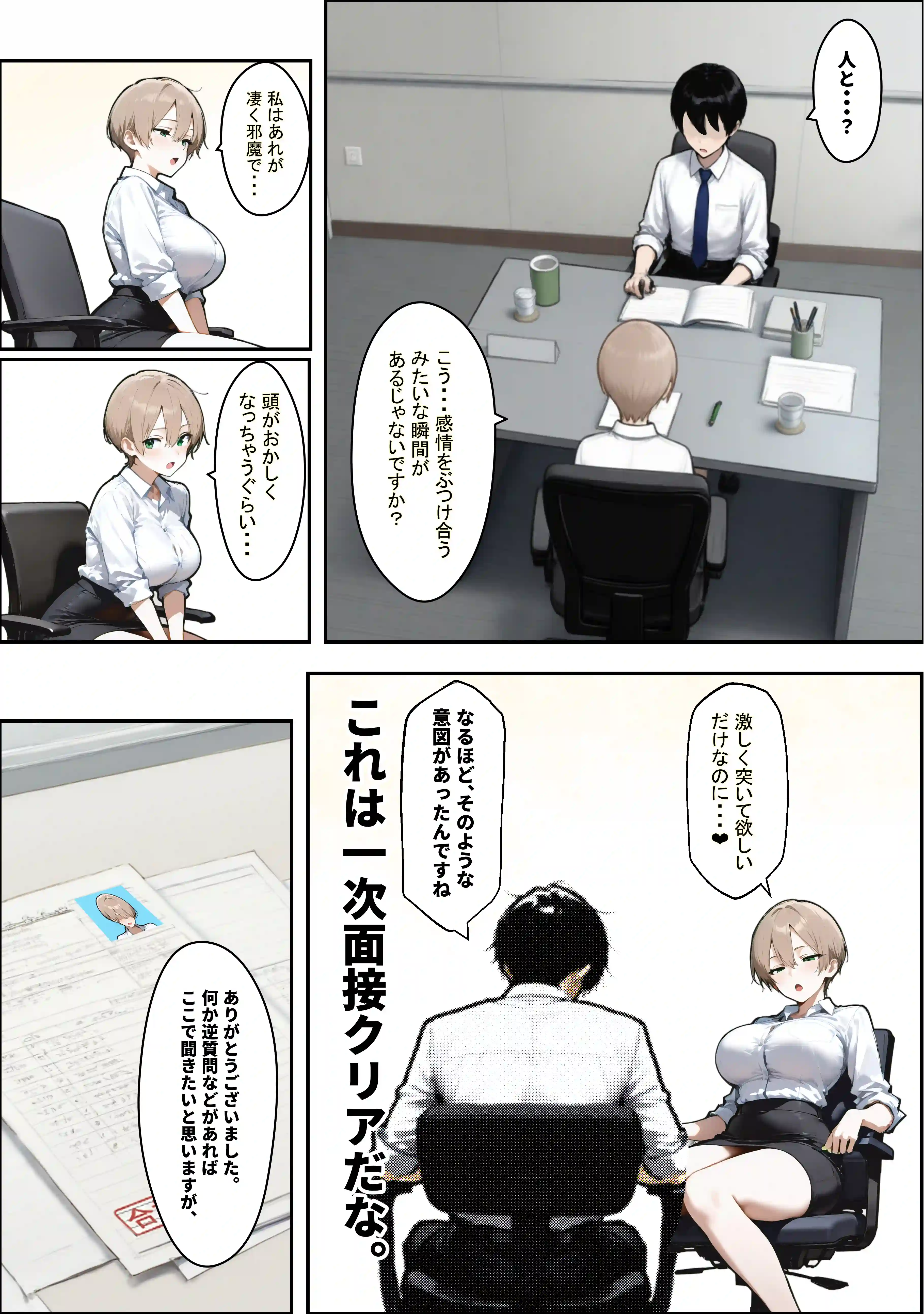 どうせ、セクハラ面接中に中出しSEXで合格にするのに新卒の巨乳があーだのこーだの - 007