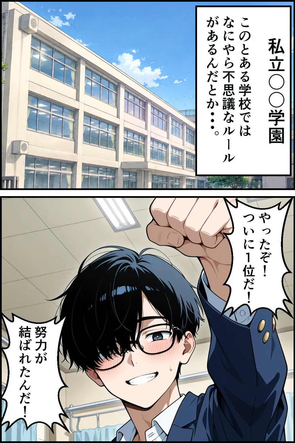 テスト1位で他の生徒にえろい命令しまくった話 - 002