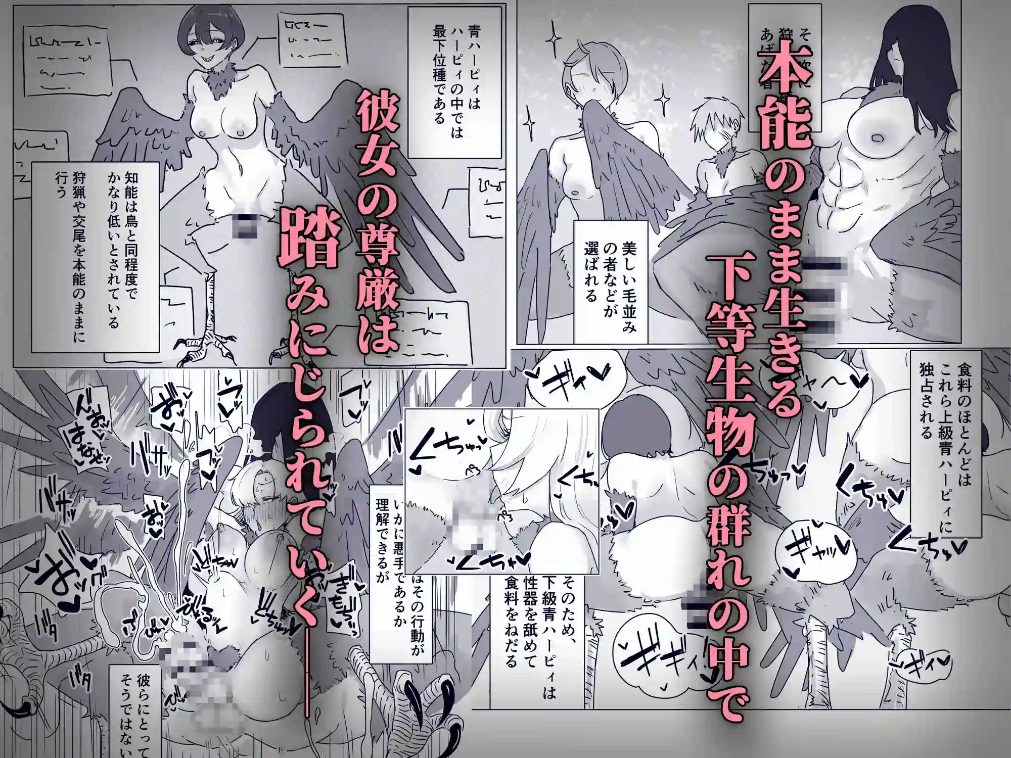 最強女騎士ふたなりハーピィ化 - 003