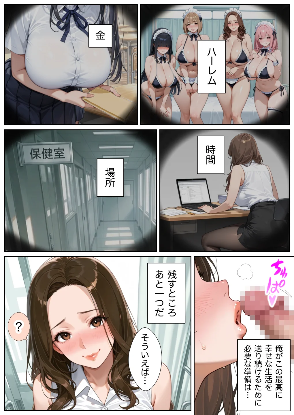 俺しか勃起できない世界4 〜Kカップ爆乳ギャル生徒寝取り＆生オナホ化〜 - 003
