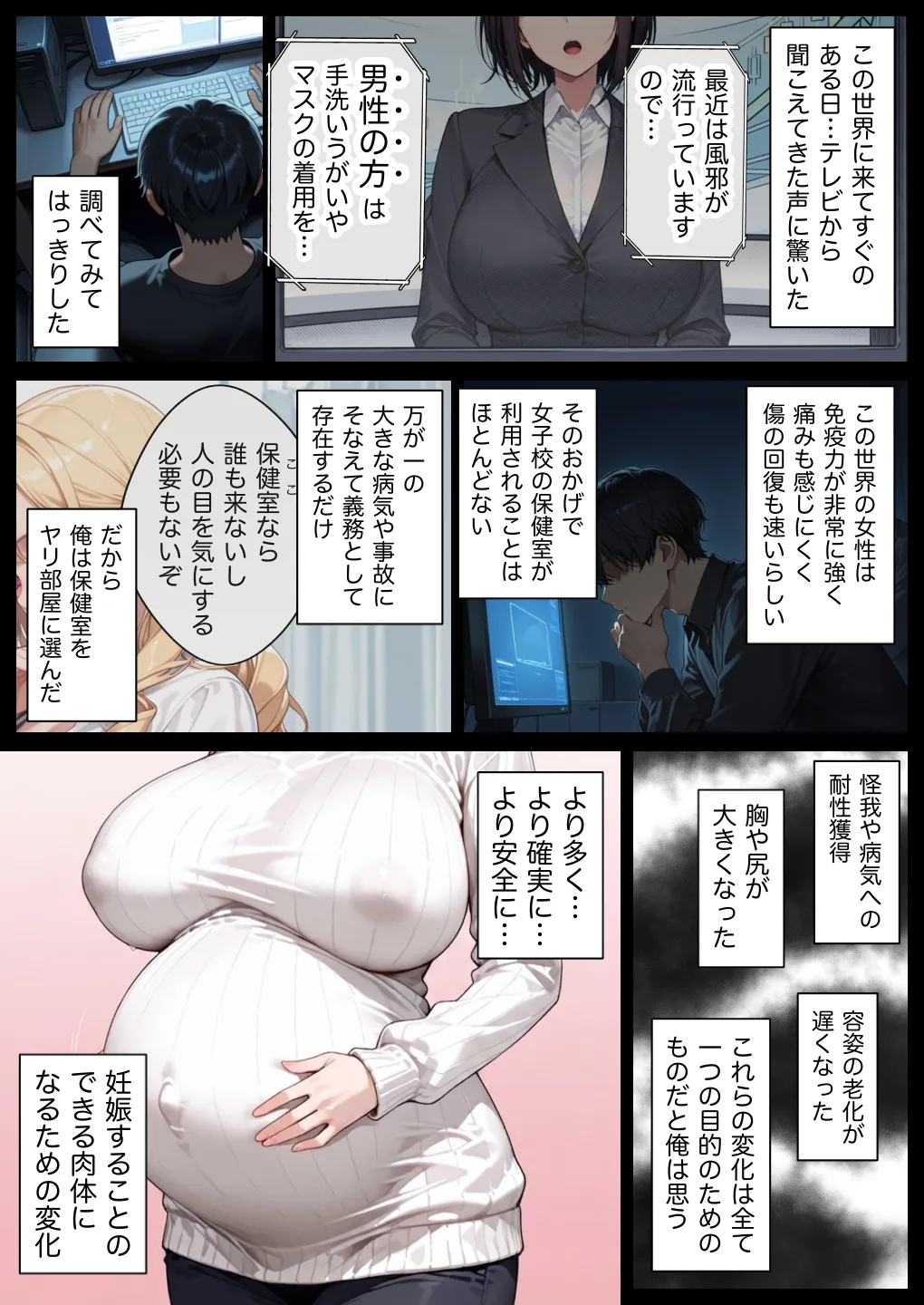 俺しか勃起できない世界4 〜Kカップ爆乳ギャル生徒寝取り＆生オナホ化〜 - 036