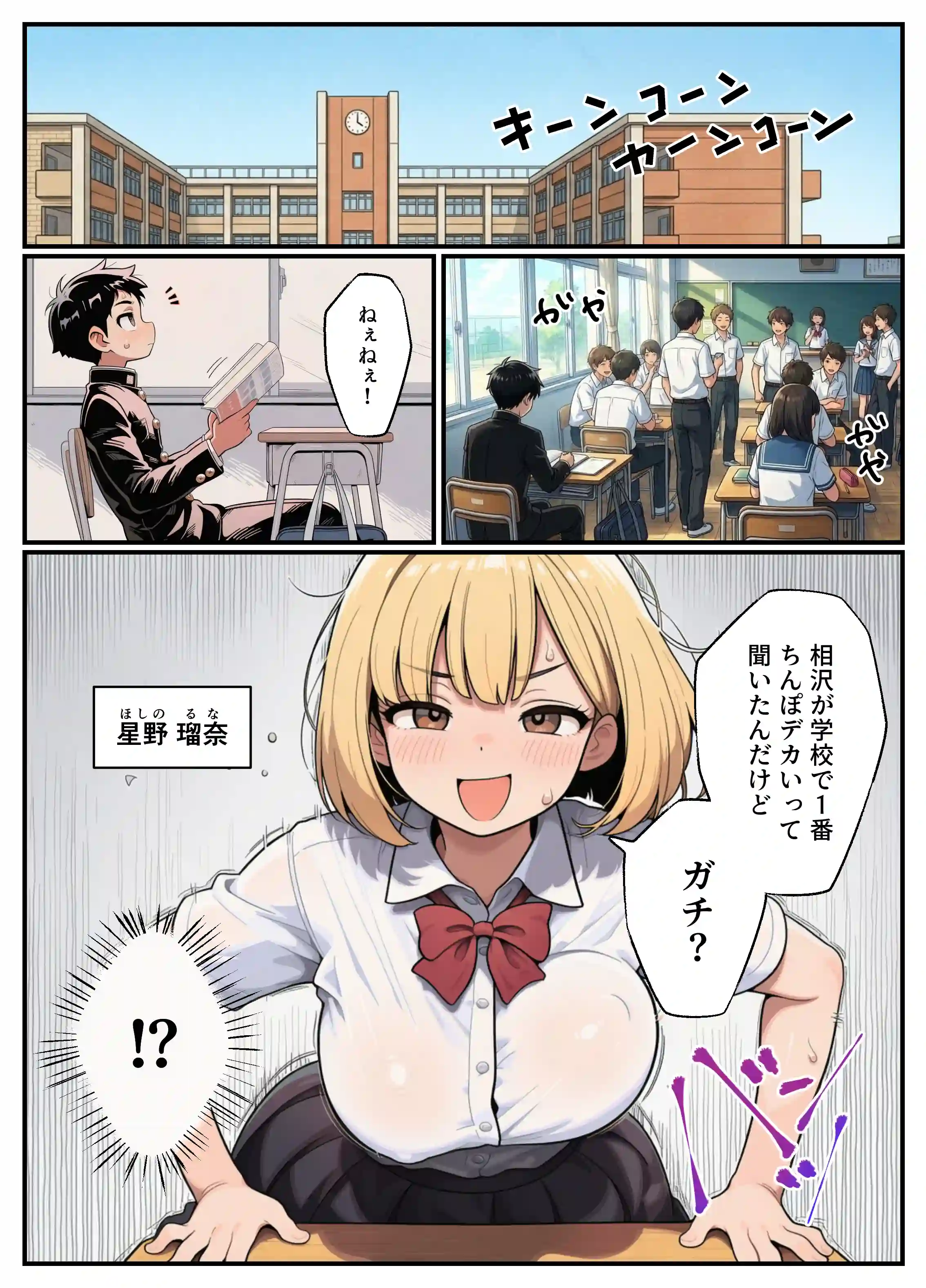 クラスのギャルがボクの家にちんぽ借りにくる件 - 002