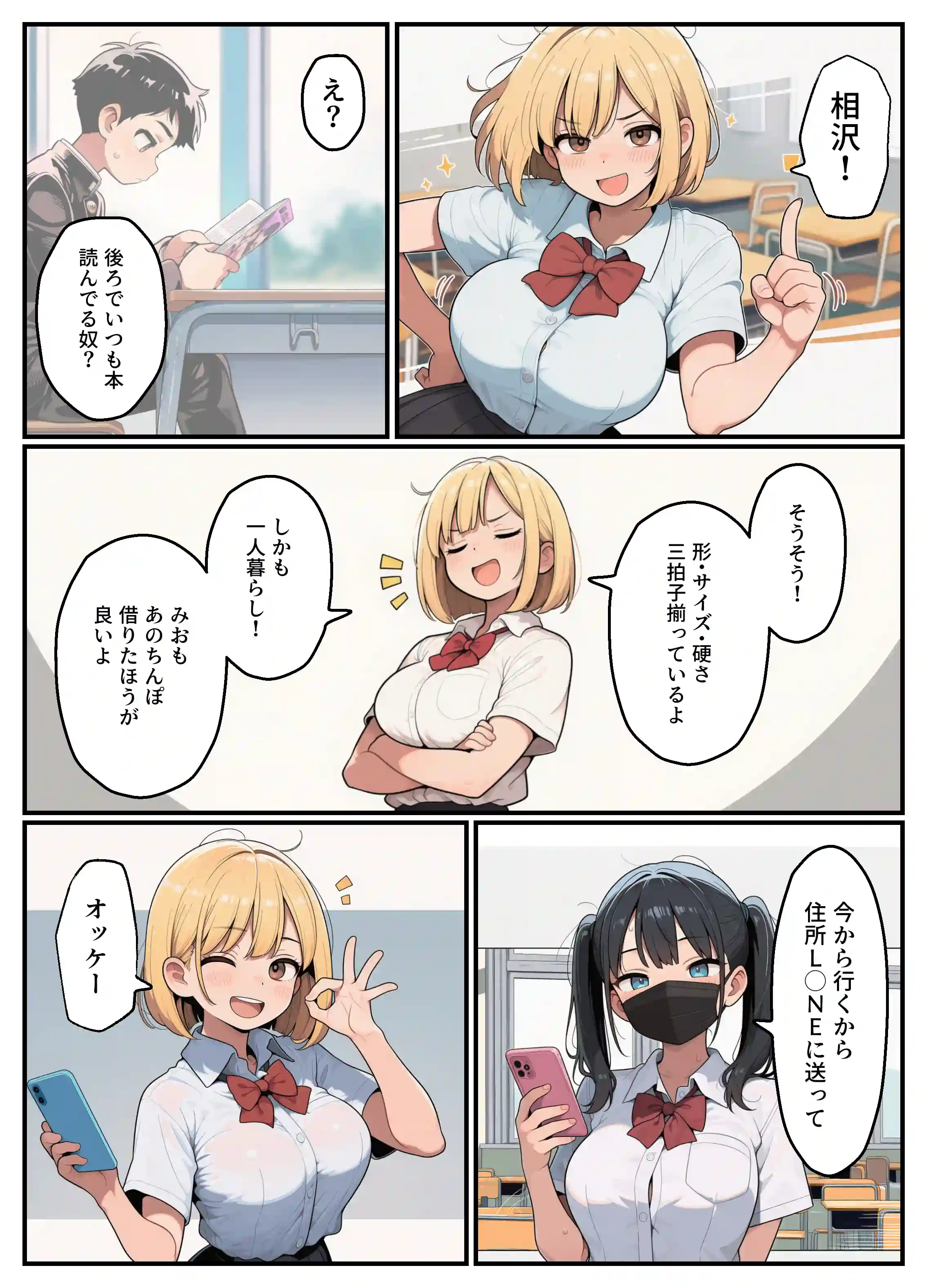 クラスのギャルがボクの家にちんぽ借りにくる件 - 023
