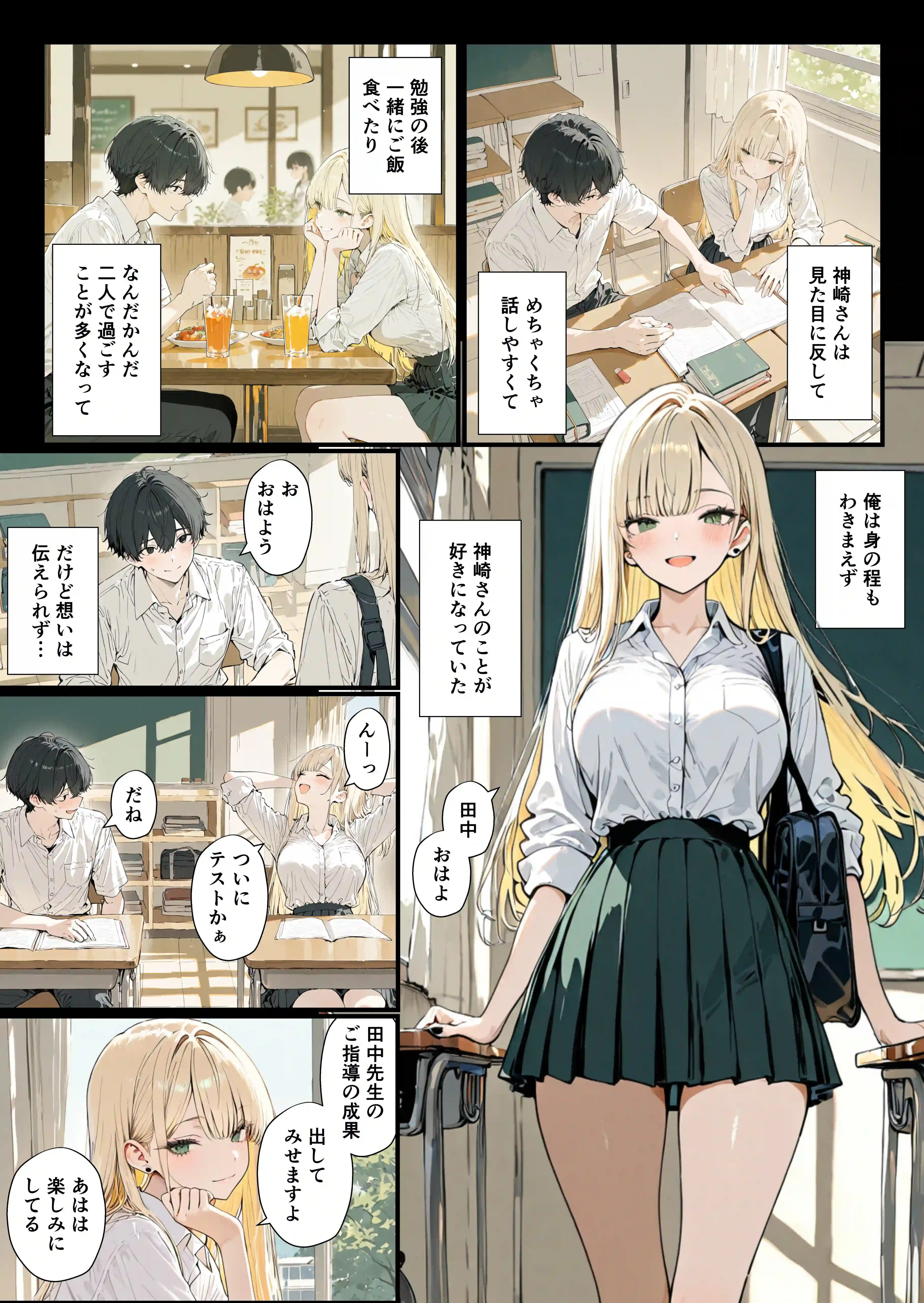 隣の席のギャルのことが好きなのに、巨乳の同級生が誘惑してくる - 004