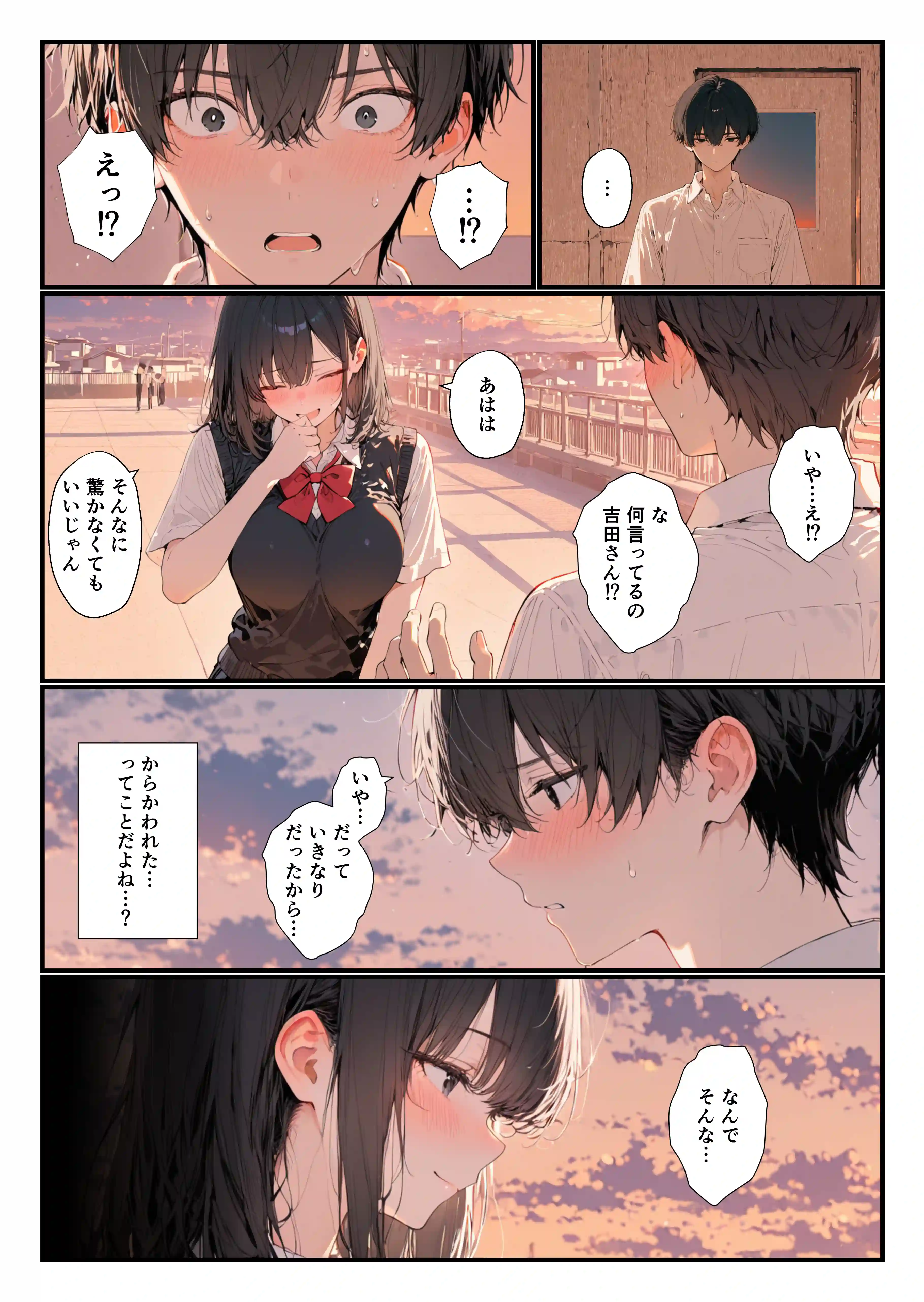 隣の席のギャルのことが好きなのに、巨乳の同級生が誘惑してくる - 014