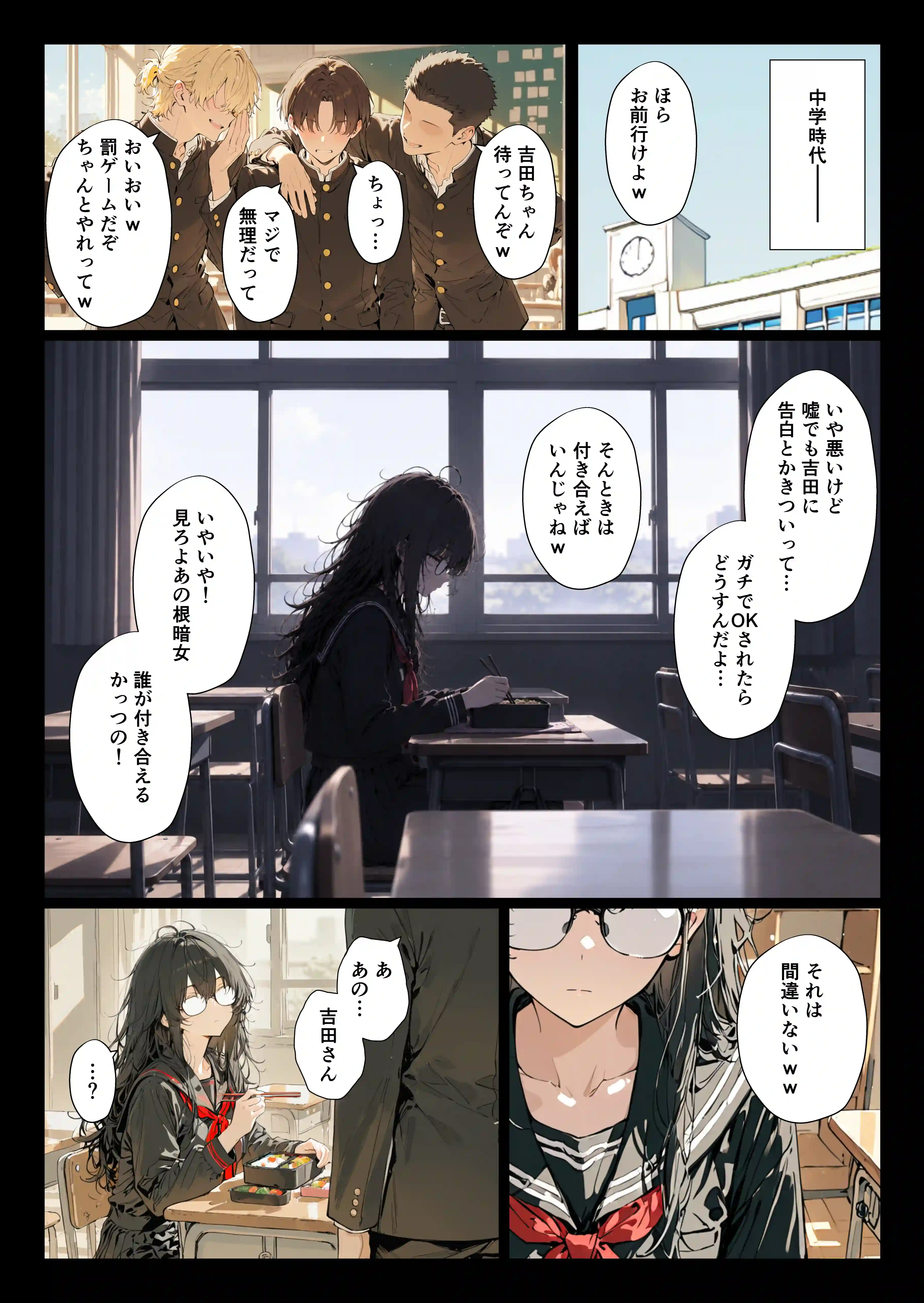 隣の席のギャルのことが好きなのに、巨乳の同級生が誘惑してくる - 015