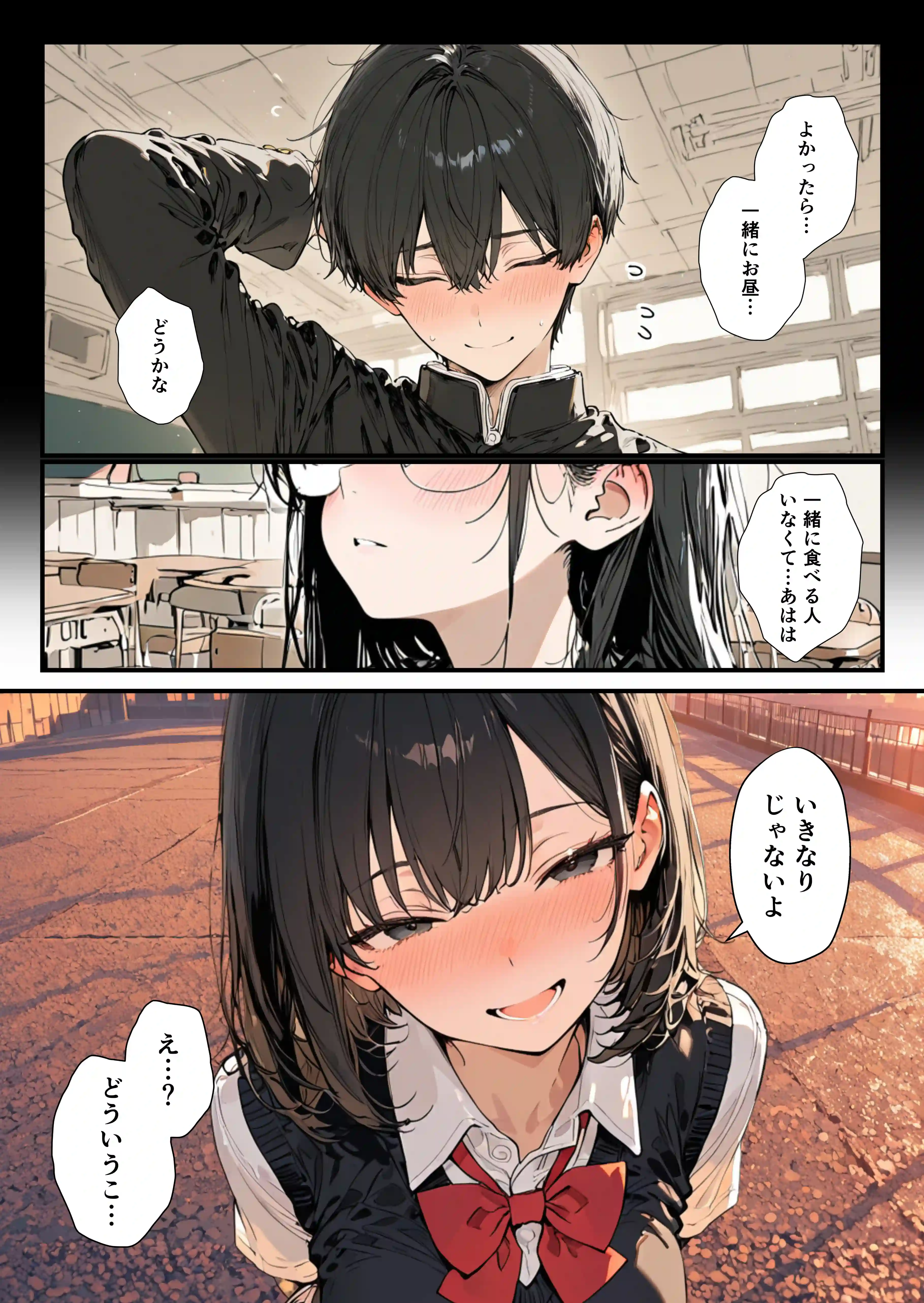 隣の席のギャルのことが好きなのに、巨乳の同級生が誘惑してくる - 016