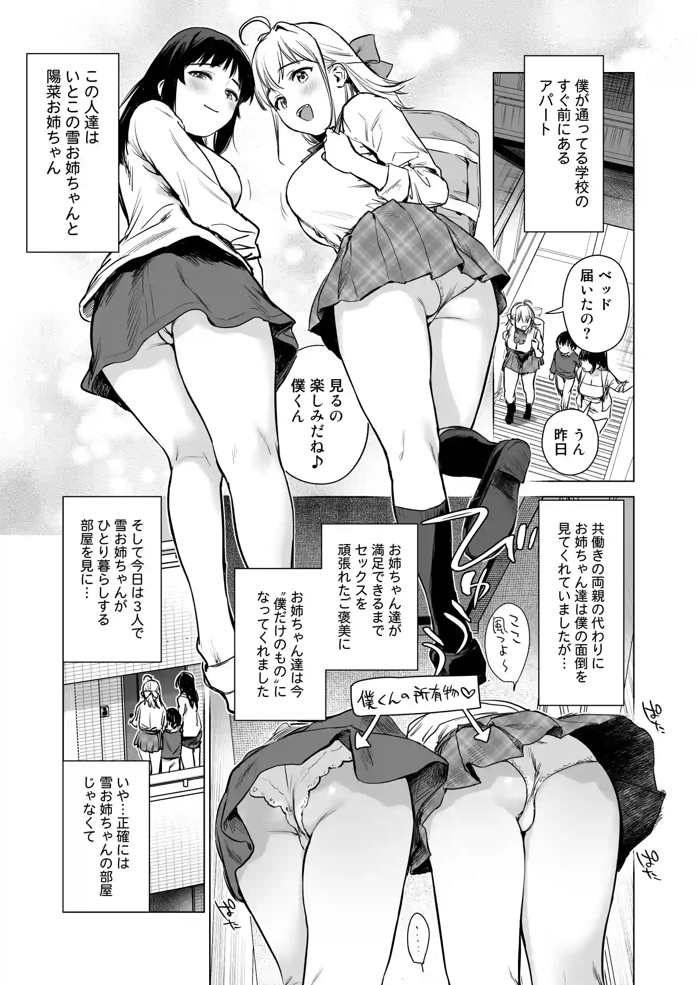 ないしょのやりべや 〜親戚の美人〇〇・JD姉妹に僕専用のヤリ部屋借りてもらいます〜 - 002